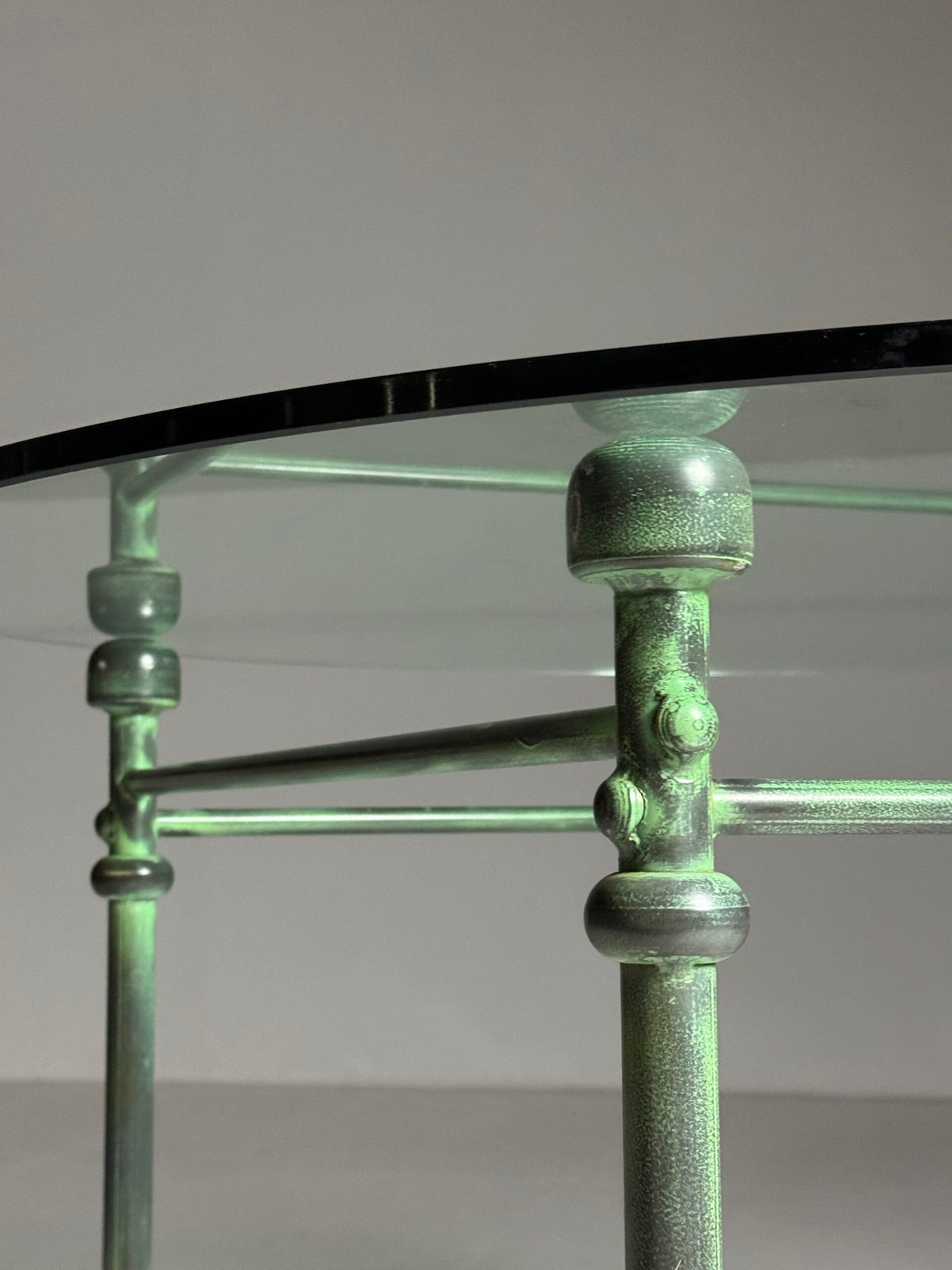 Vintage Rope Center Table with Tassels and Glass Top, 1980 to 1990, photo 8