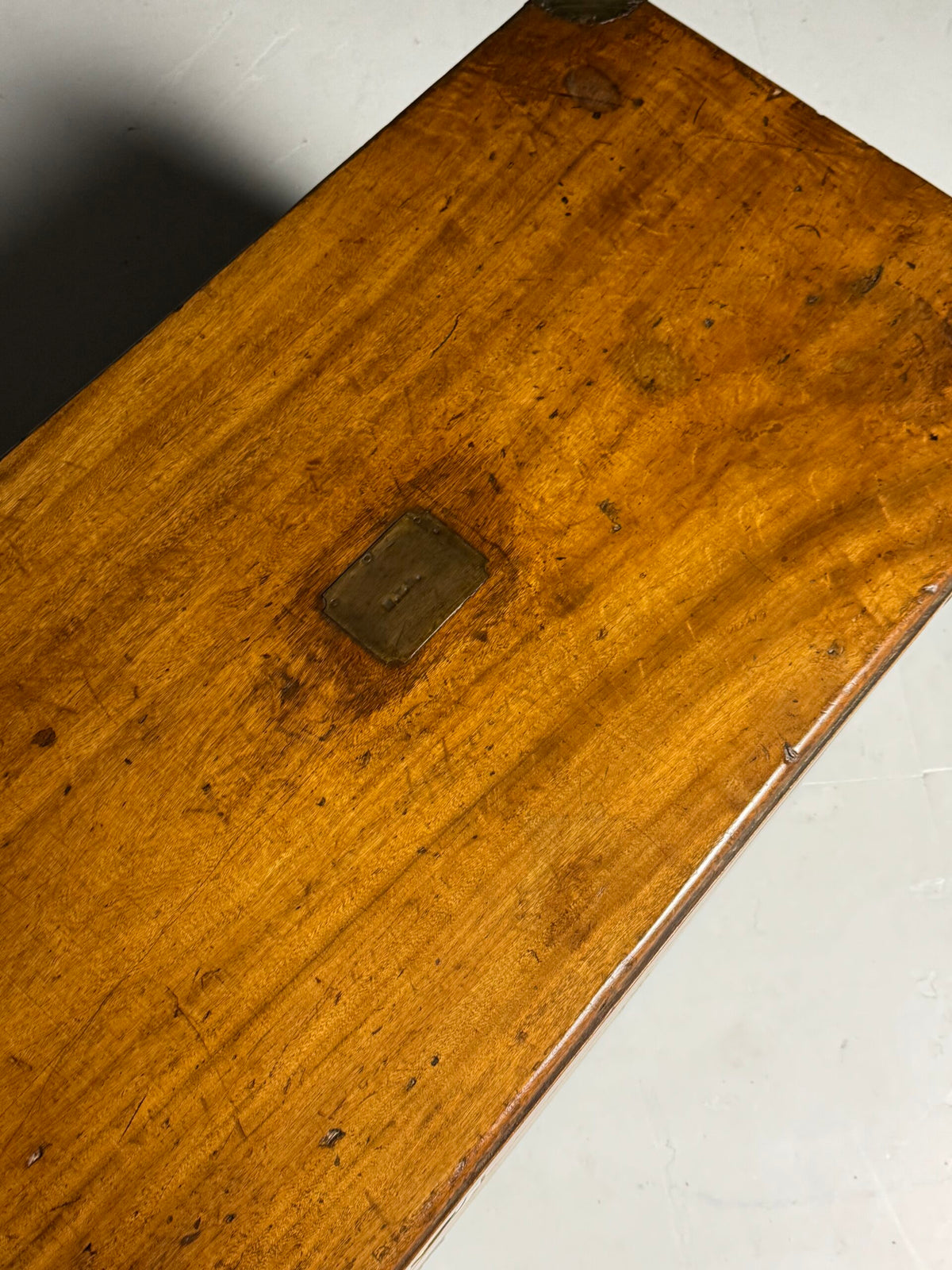 English Camphor Wood Campaign or Maritime Chest, 19th Century, photo 12