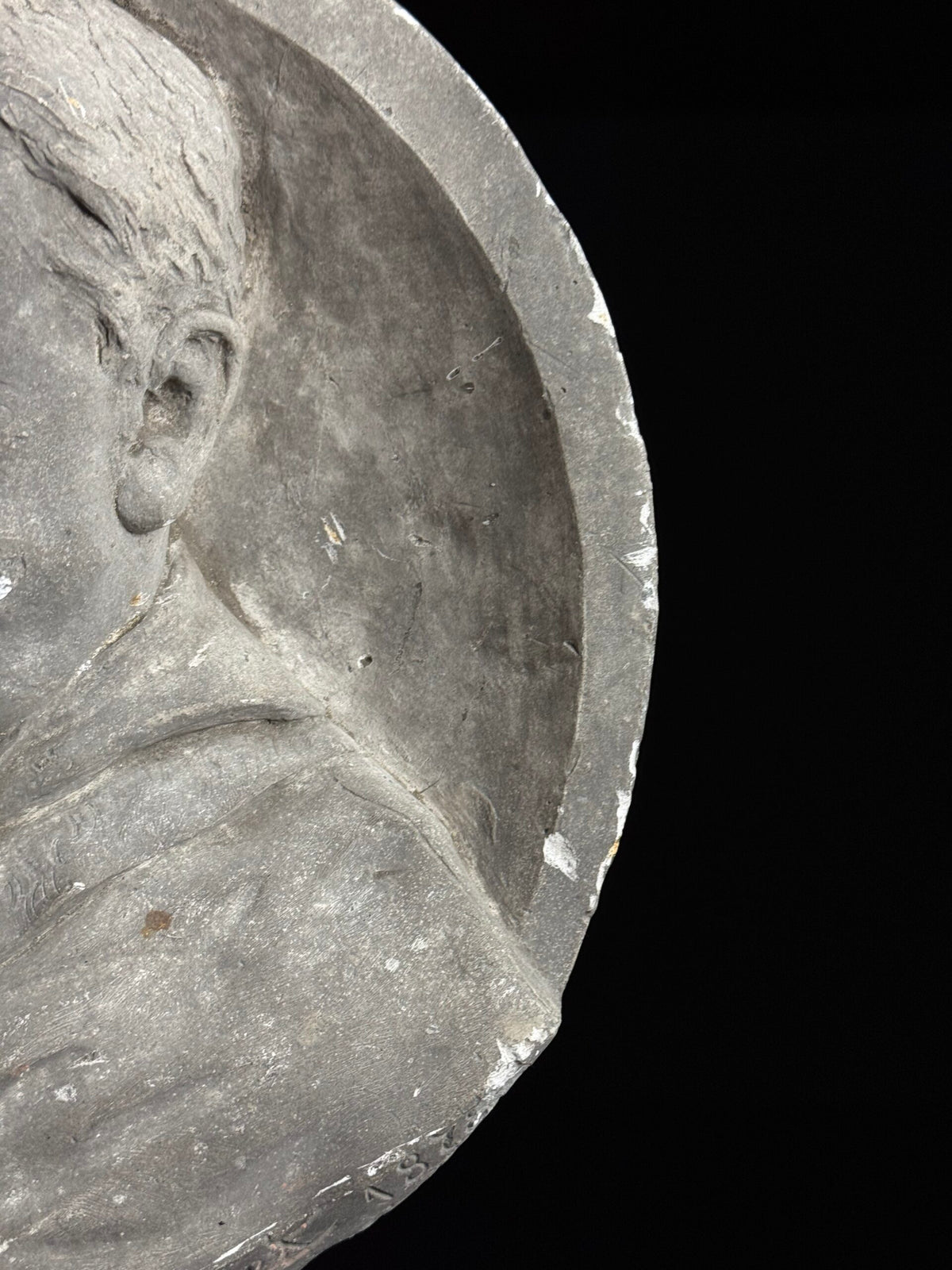 19th Century Plaster Portrait Medallion, photo 19
