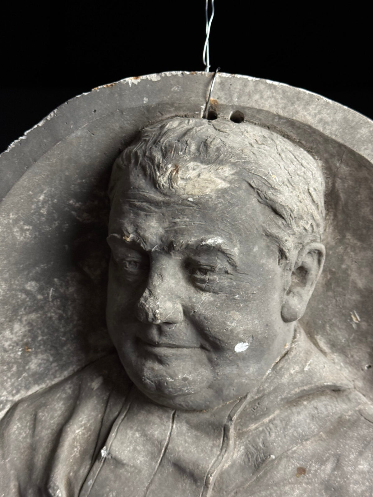 19th Century Plaster Portrait Medallion, photo 14