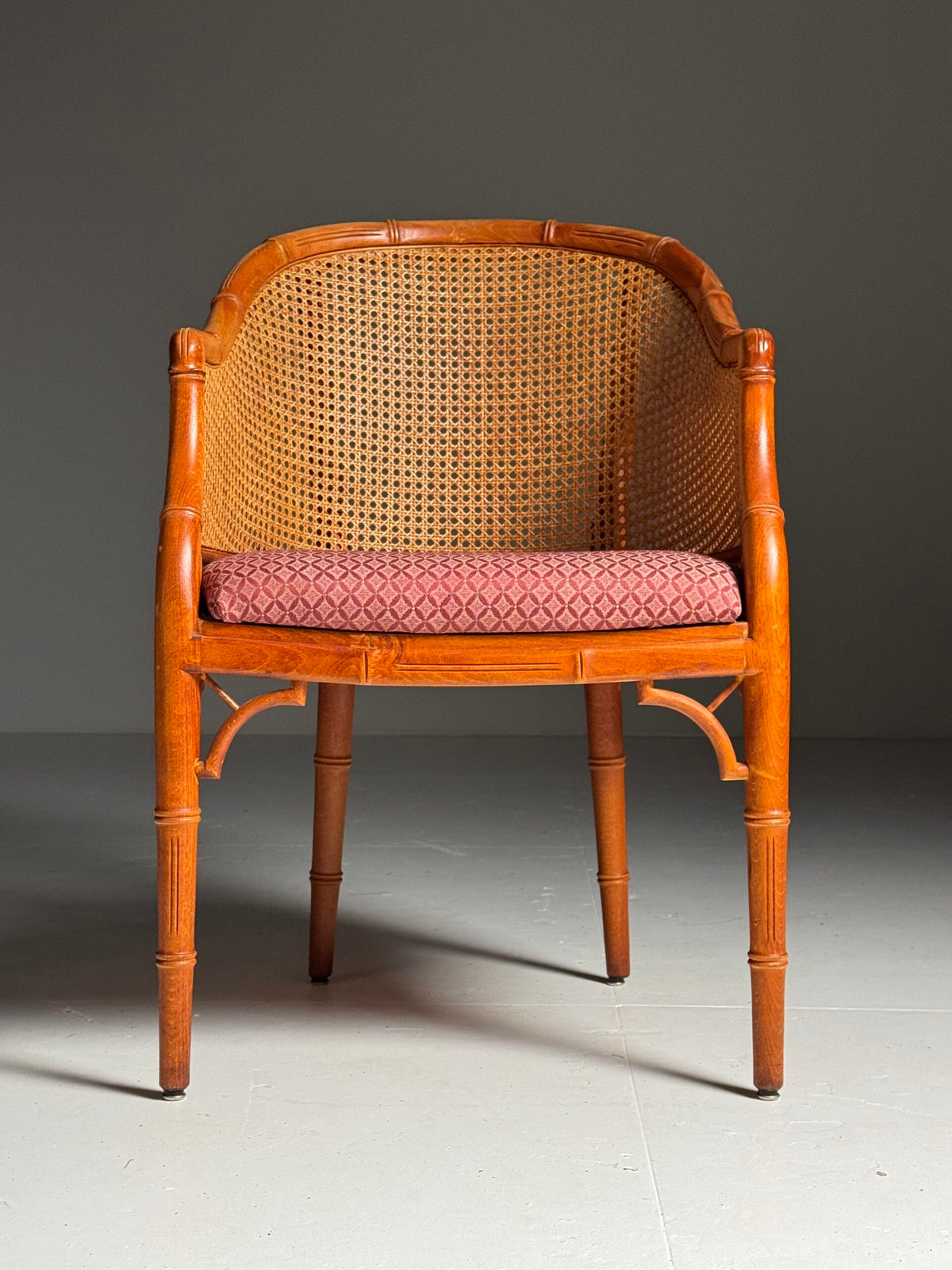 Set of Four Vintage Faux Bamboo Dining Chairs, photo 7
