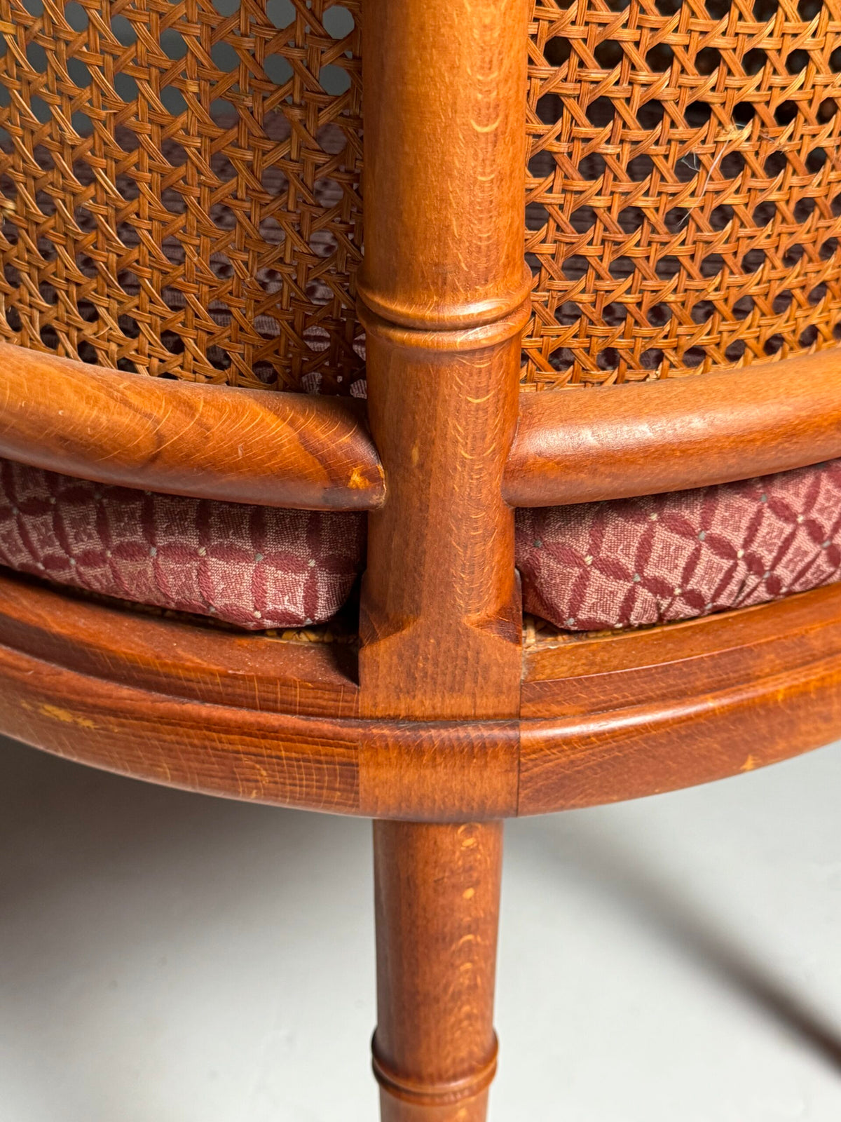 Set of Four Vintage Faux Bamboo Dining Chairs, photo 14