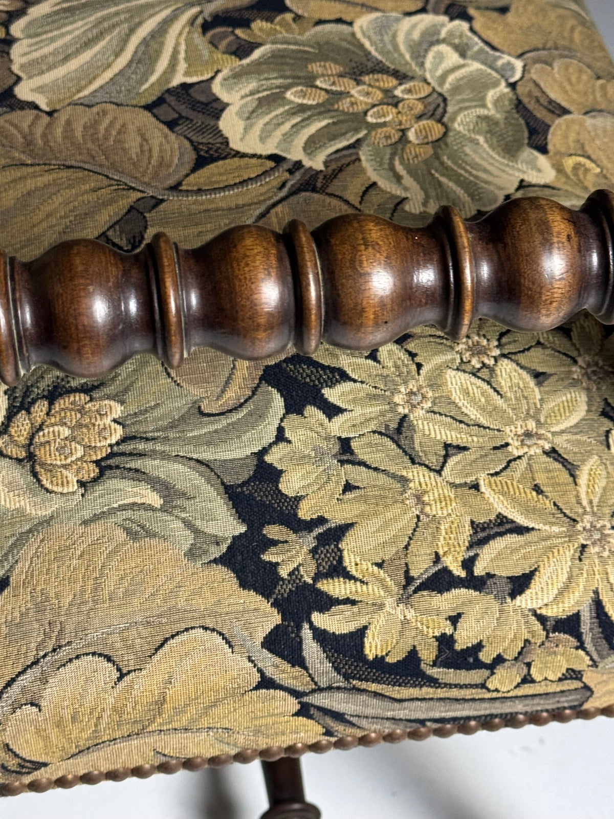 Pair of French Armchairs with Floral Upholstery, c. 1900, photo 13