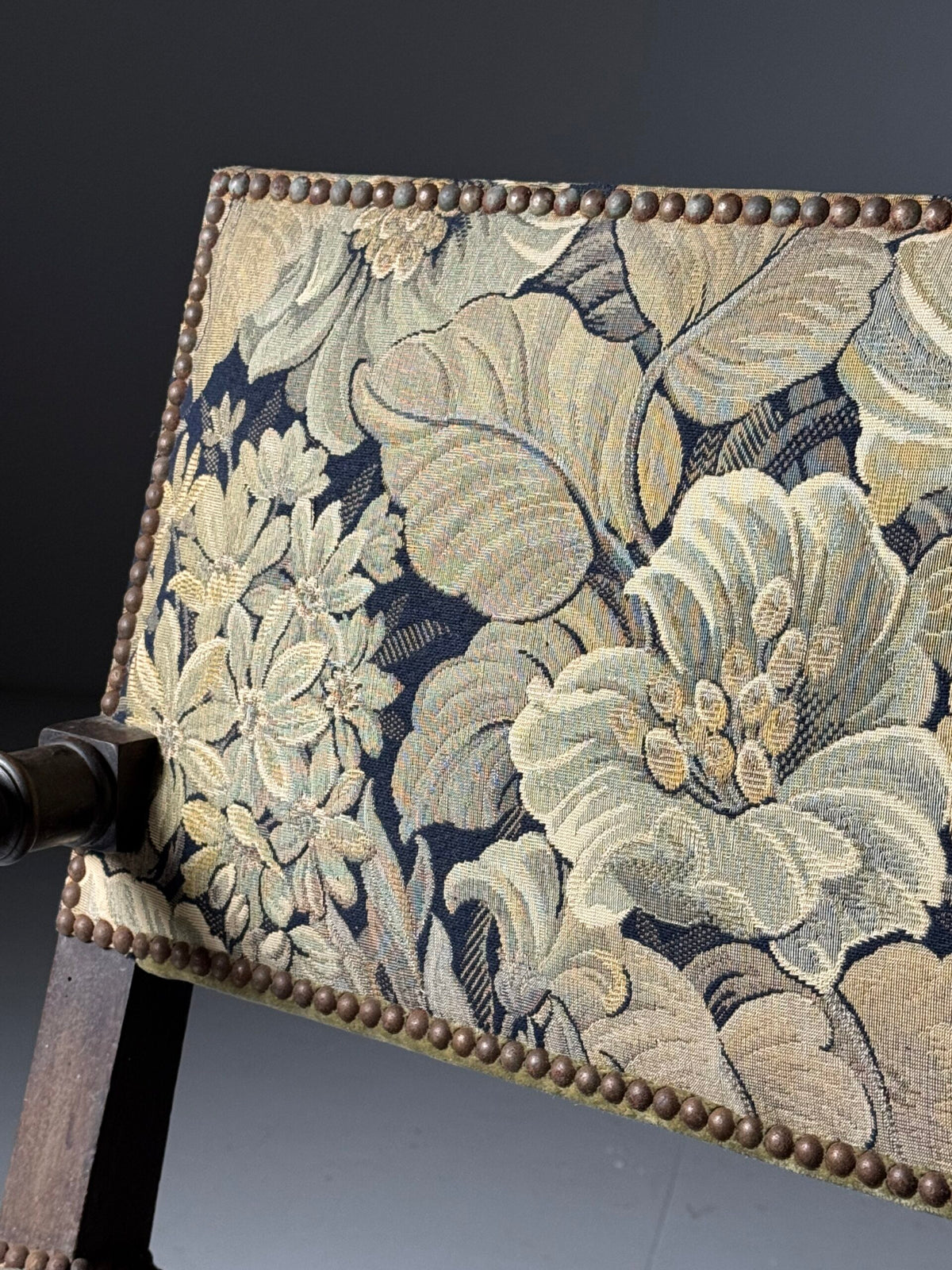 Pair of French Armchairs with Floral Upholstery, c. 1900, photo 7