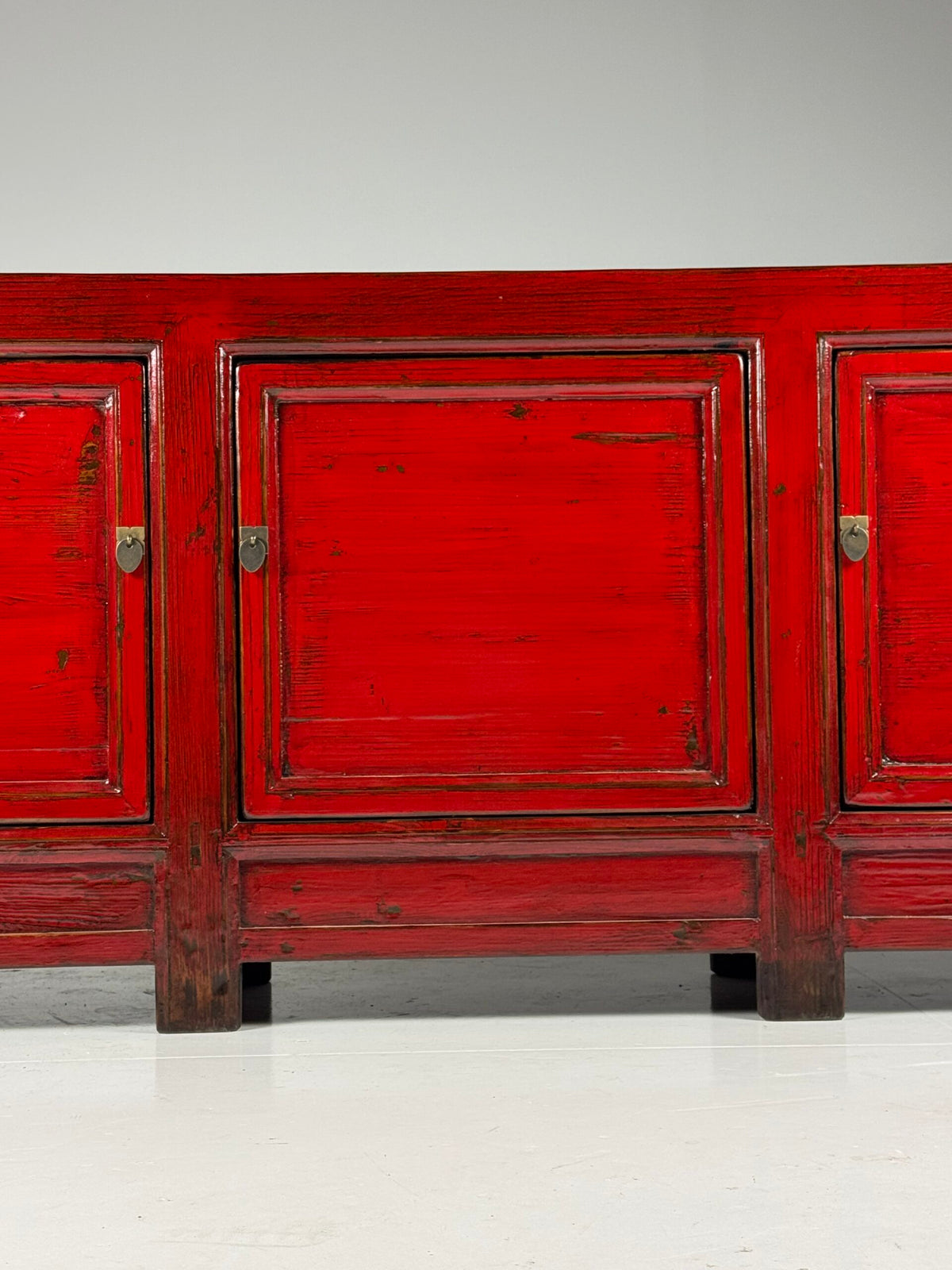 Large Chinese Style Red Lacquer Sideboard, c. 2000, photo 2