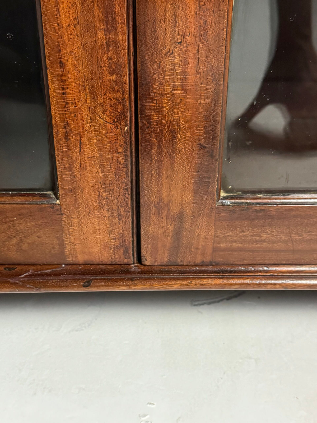 English Mahogany Display Cabinet or Small Bookcase, Late 19th Century, photo 7