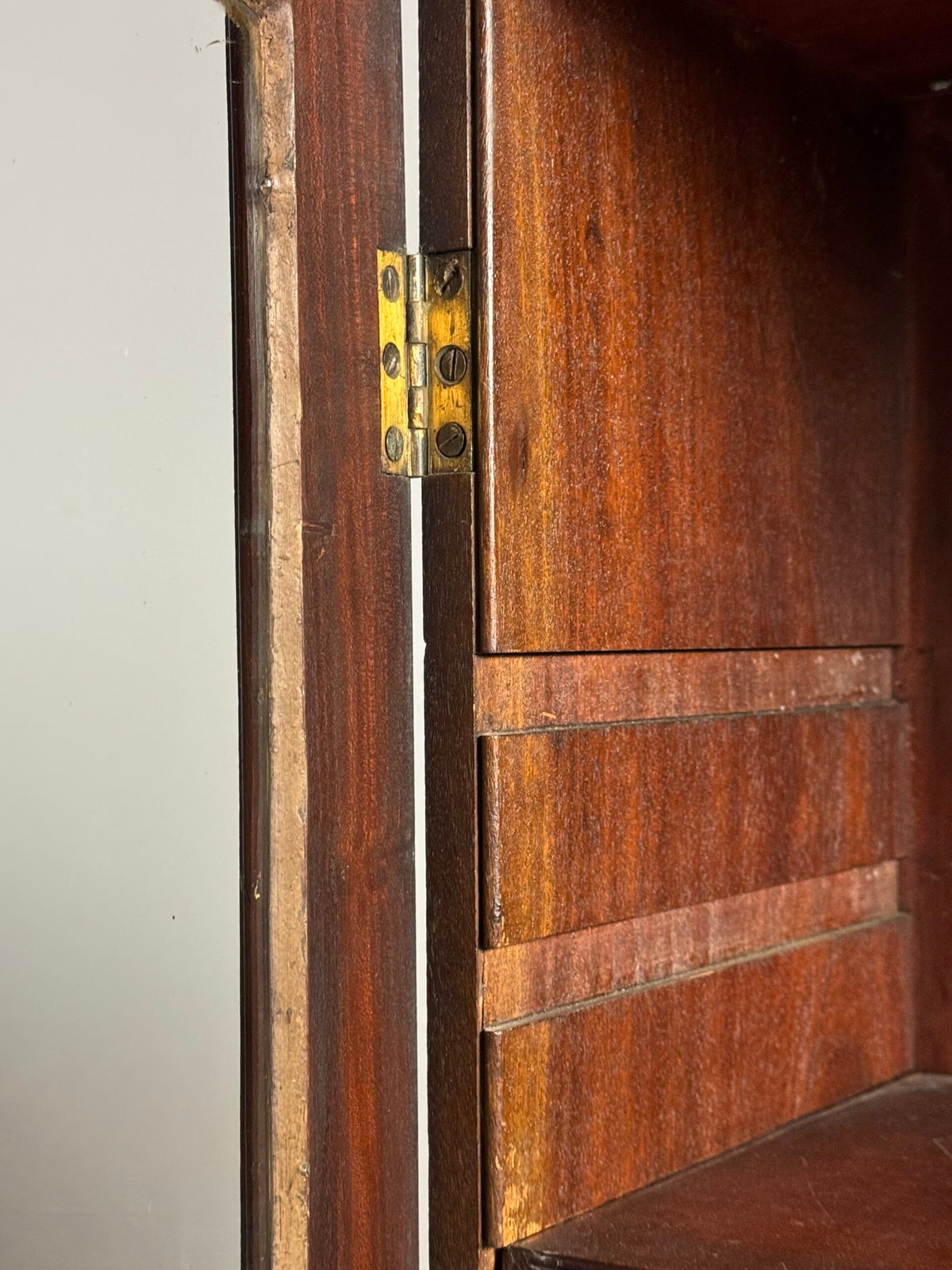 English Mahogany Display Cabinet or Small Bookcase, Late 19th Century, photo 19