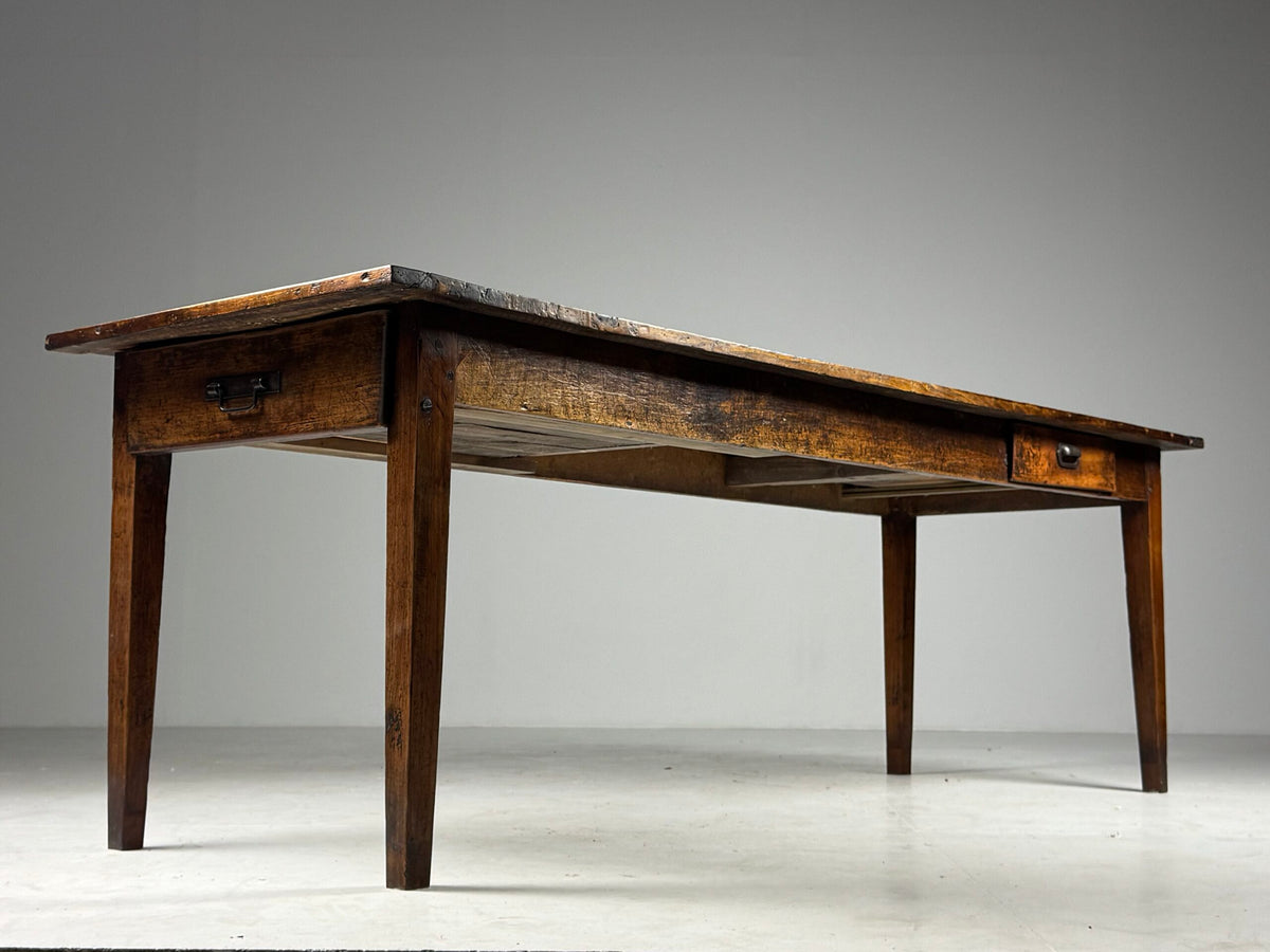 French Farmhouse Dining Table, 242 cm, Early 19th Century, photo 21