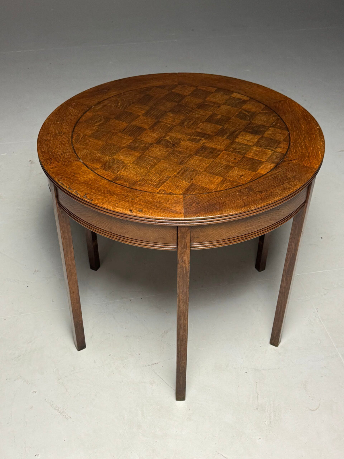 Oak Coffee Table or Center Table, Belgium, Early 1900s, photo 1