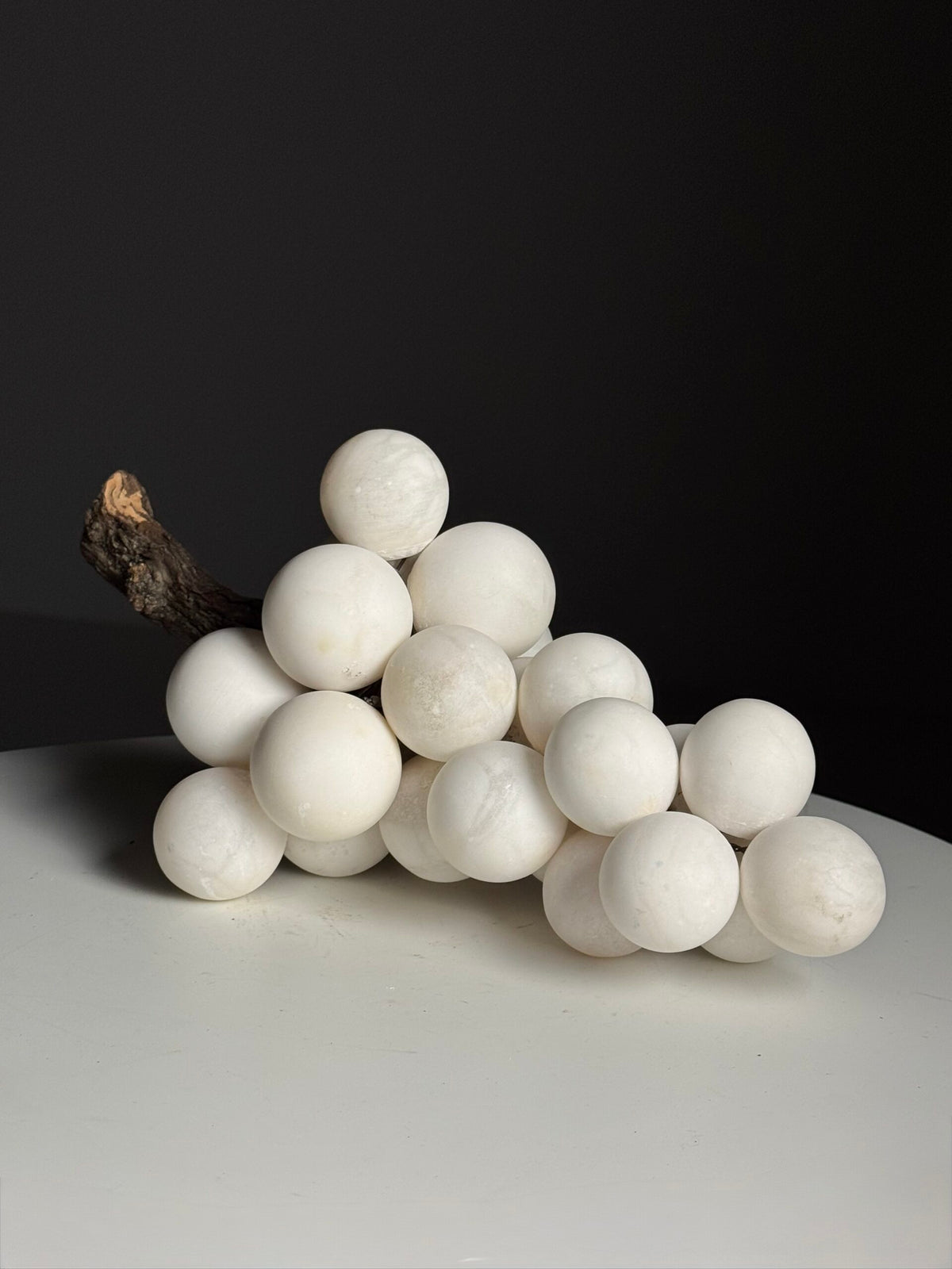 Large White Alabaster Bunch of Grapes, Italy, photo 2