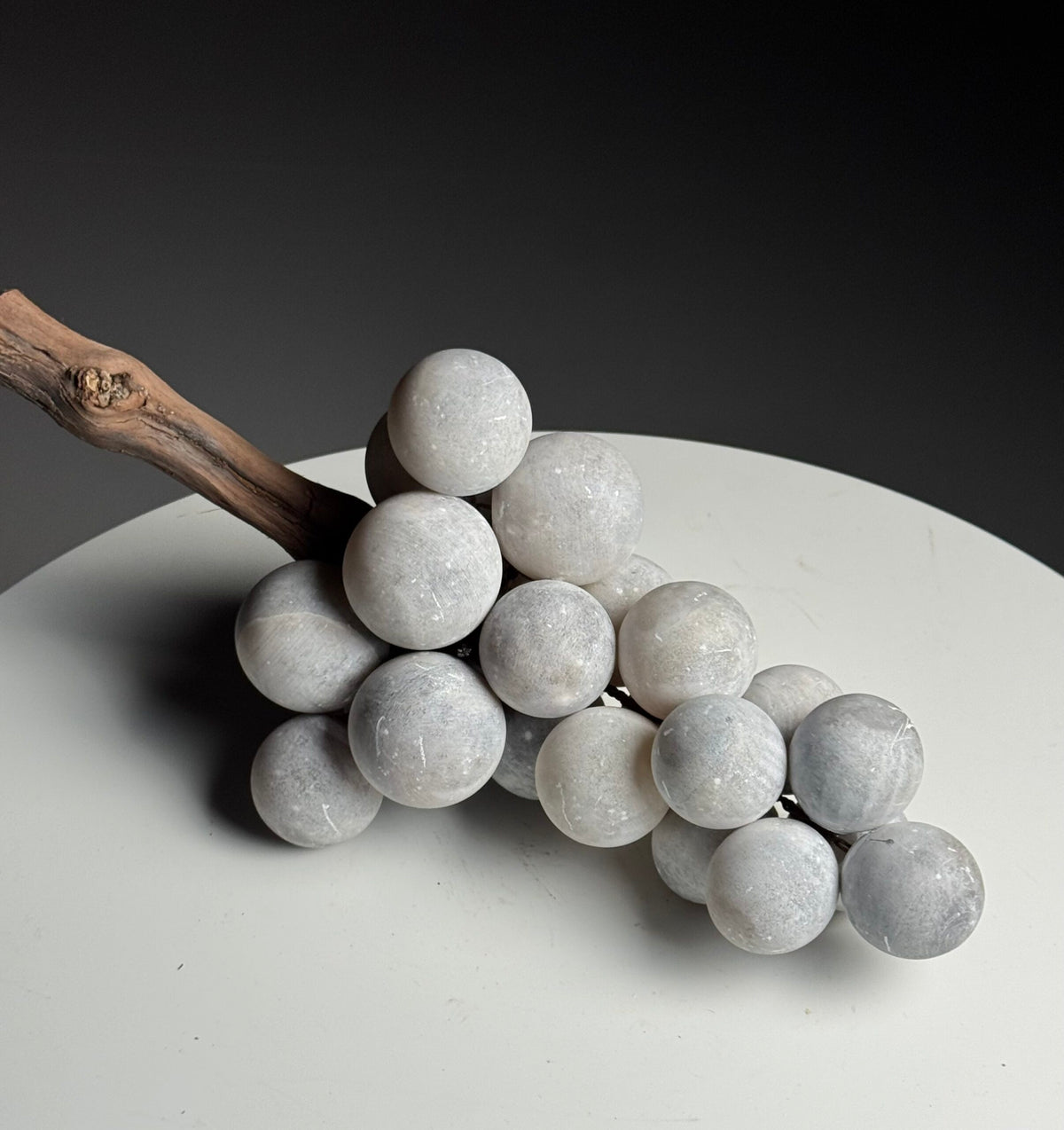 Large Grey Alabaster Bunch of Grapes, Italy, photo 14