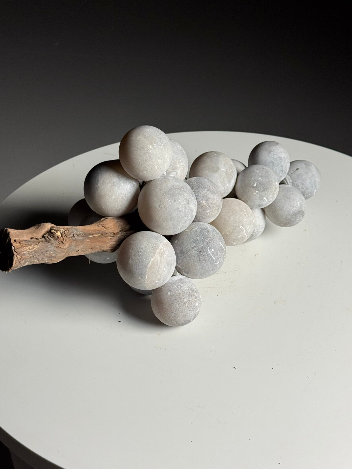 Large Grey Alabaster Bunch of Grapes, Italy, photo 13