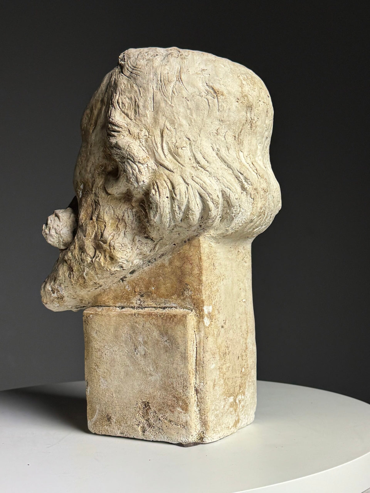 Classical Plaster Bust of a Head, Early to Mid 20th Century, photo 9