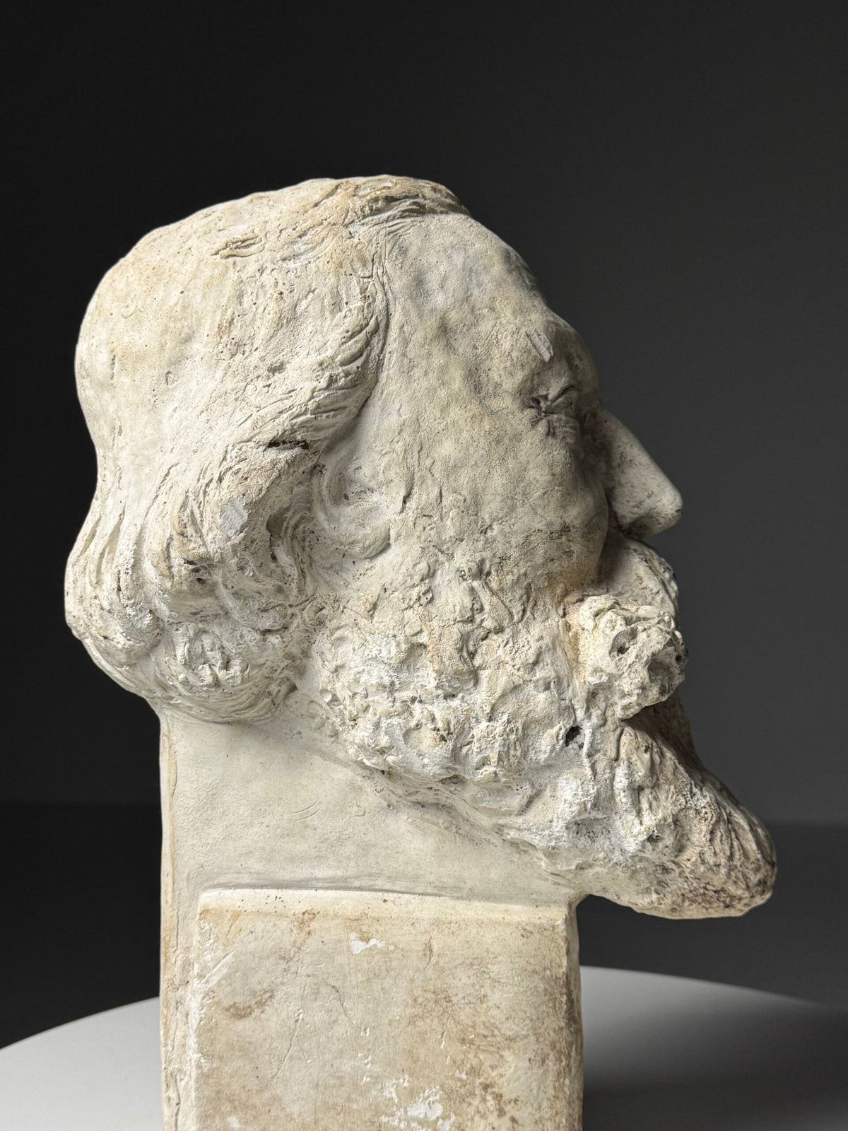 Classical Plaster Bust of a Head, Early to Mid 20th Century, photo 3