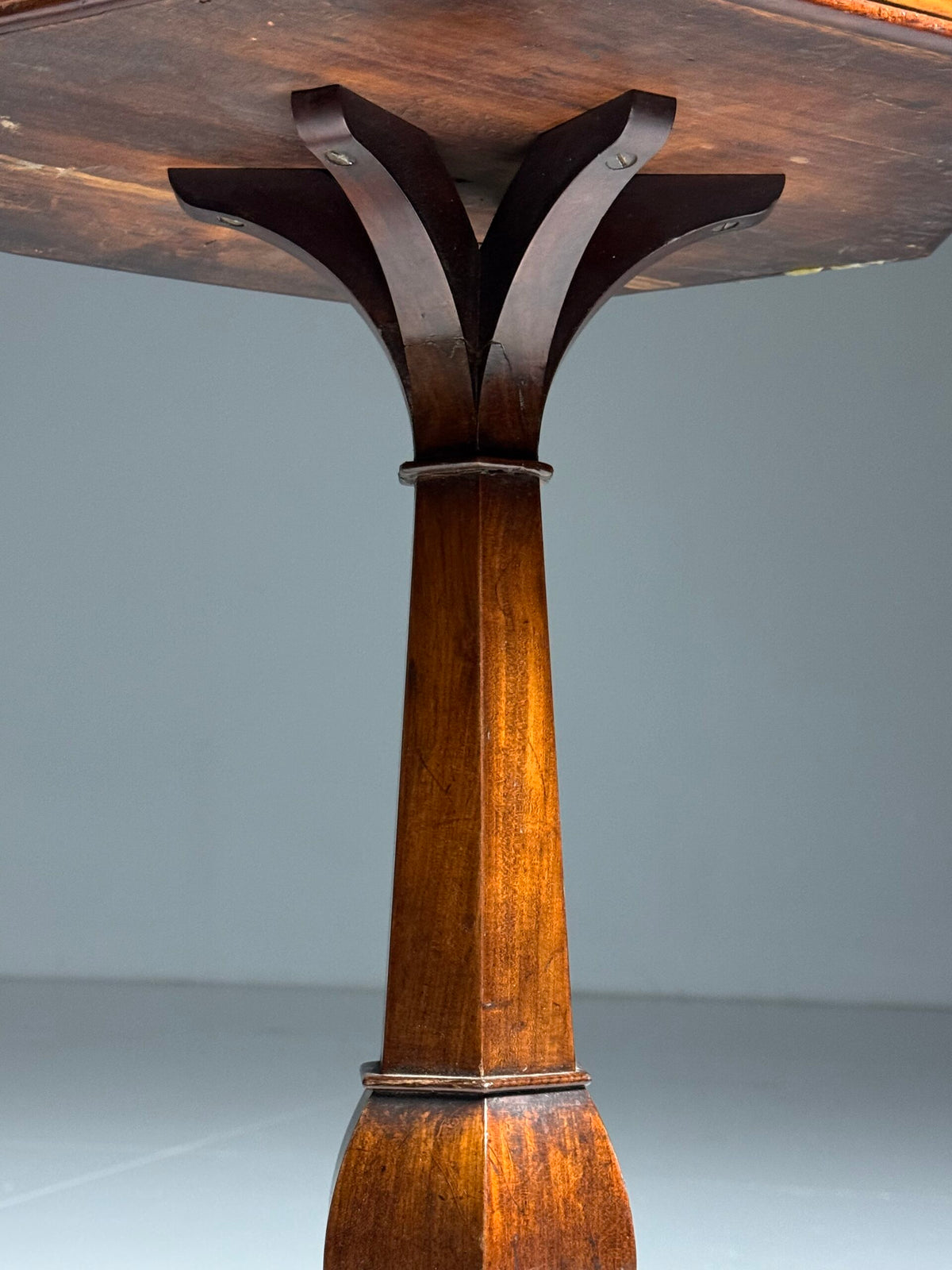 French Marquetry Side Table with Drawer, circa 1900, photo 10