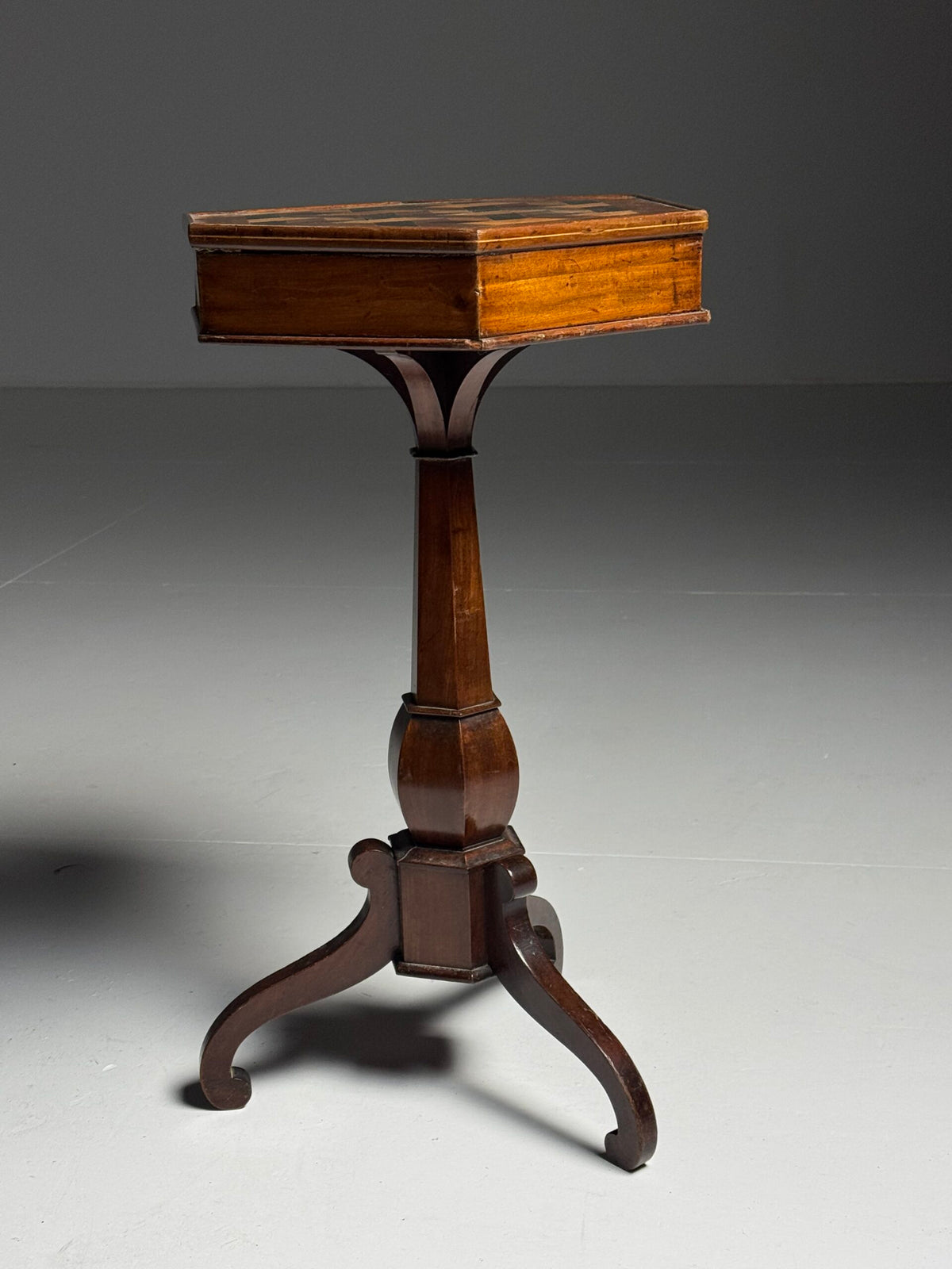 French Marquetry Side Table with Drawer, circa 1900, photo 4
