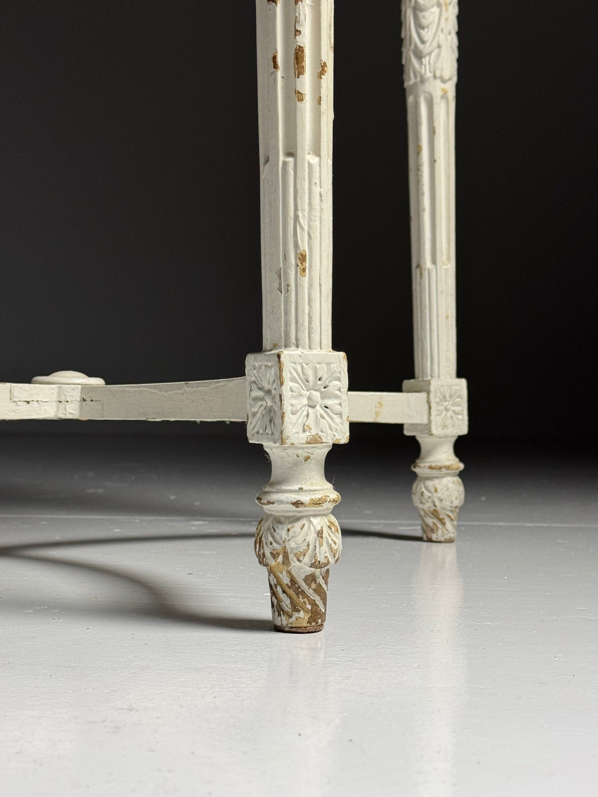 French Gueridon Side Table with Red Marble Top, 19th Century, photo 14
