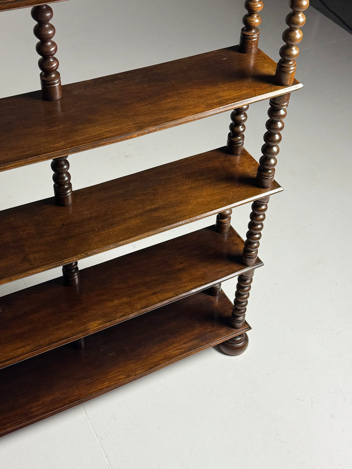 French Bobbin Bookcase in Walnut, Early to Mid 20th Century, photo 29