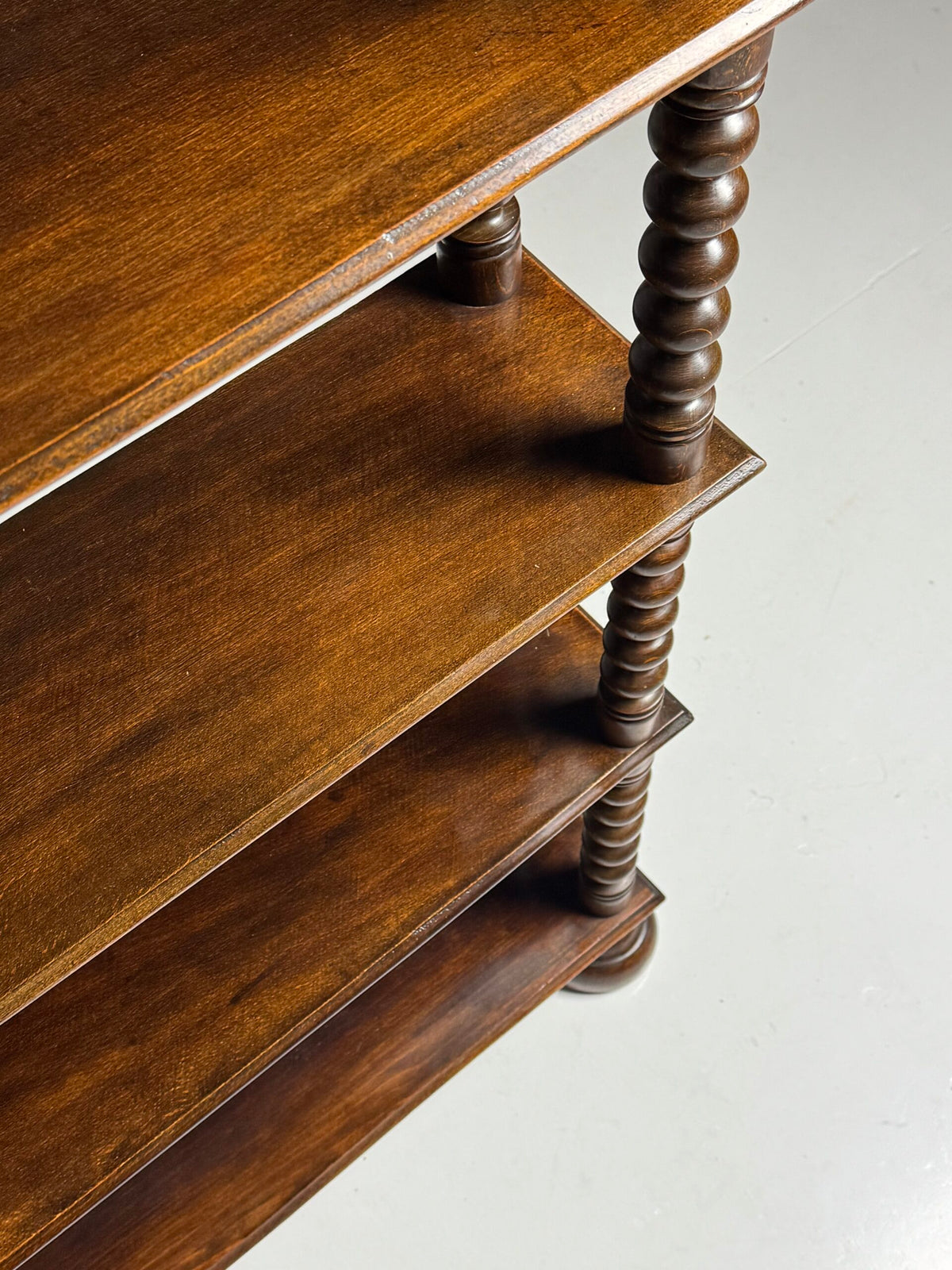 French Bobbin Bookcase in Walnut, Early to Mid 20th Century, photo 23