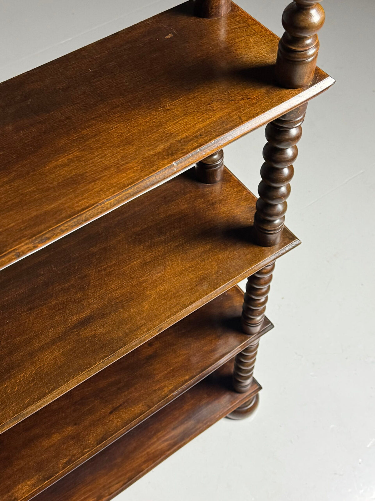 French Bobbin Bookcase in Walnut, Early to Mid 20th Century, photo 22