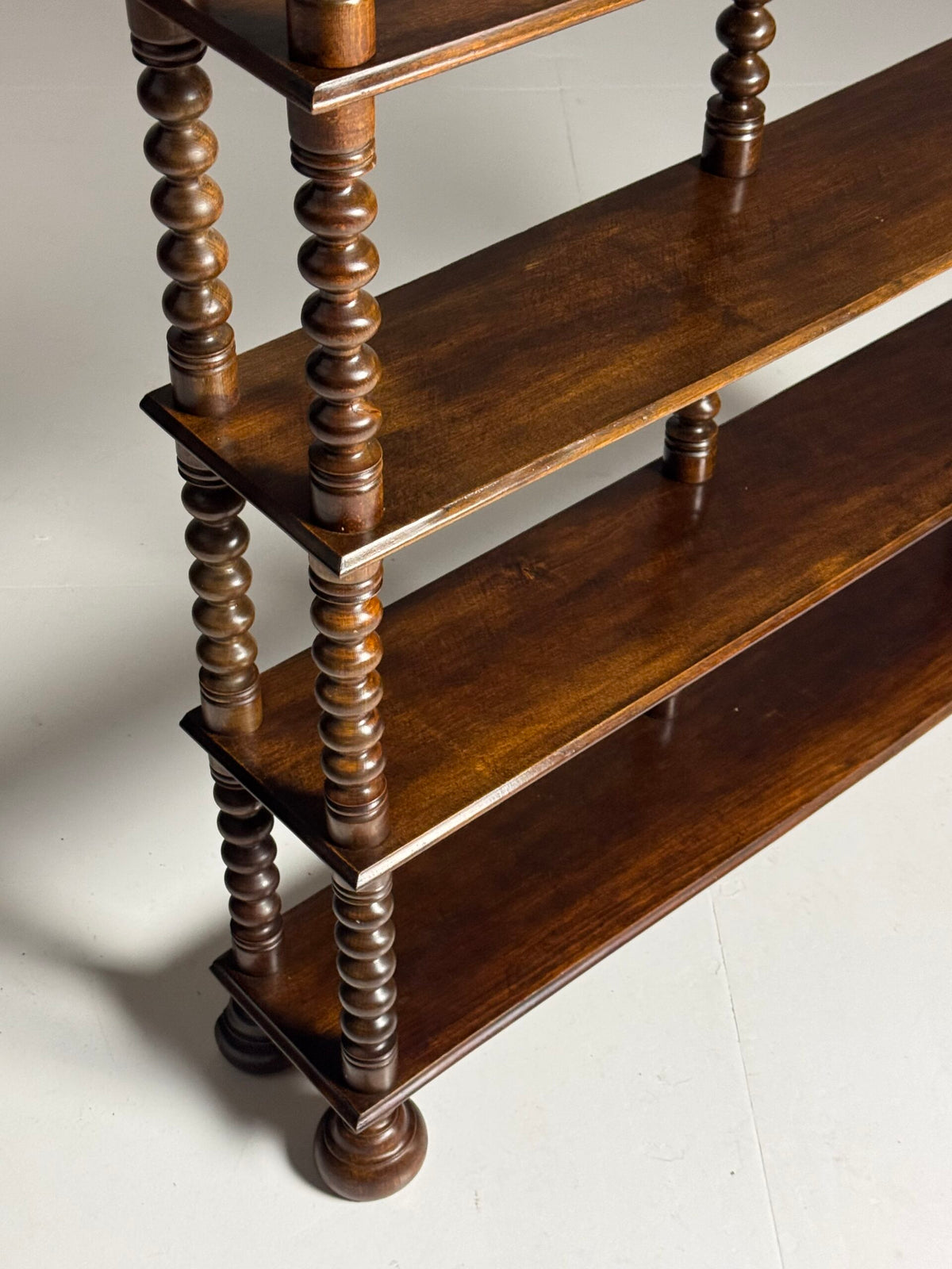 French Bobbin Bookcase in Walnut, Early to Mid 20th Century, photo 17