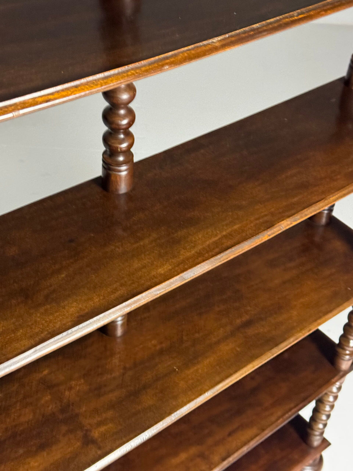 French Bobbin Bookcase in Walnut, Early to Mid 20th Century, photo 8