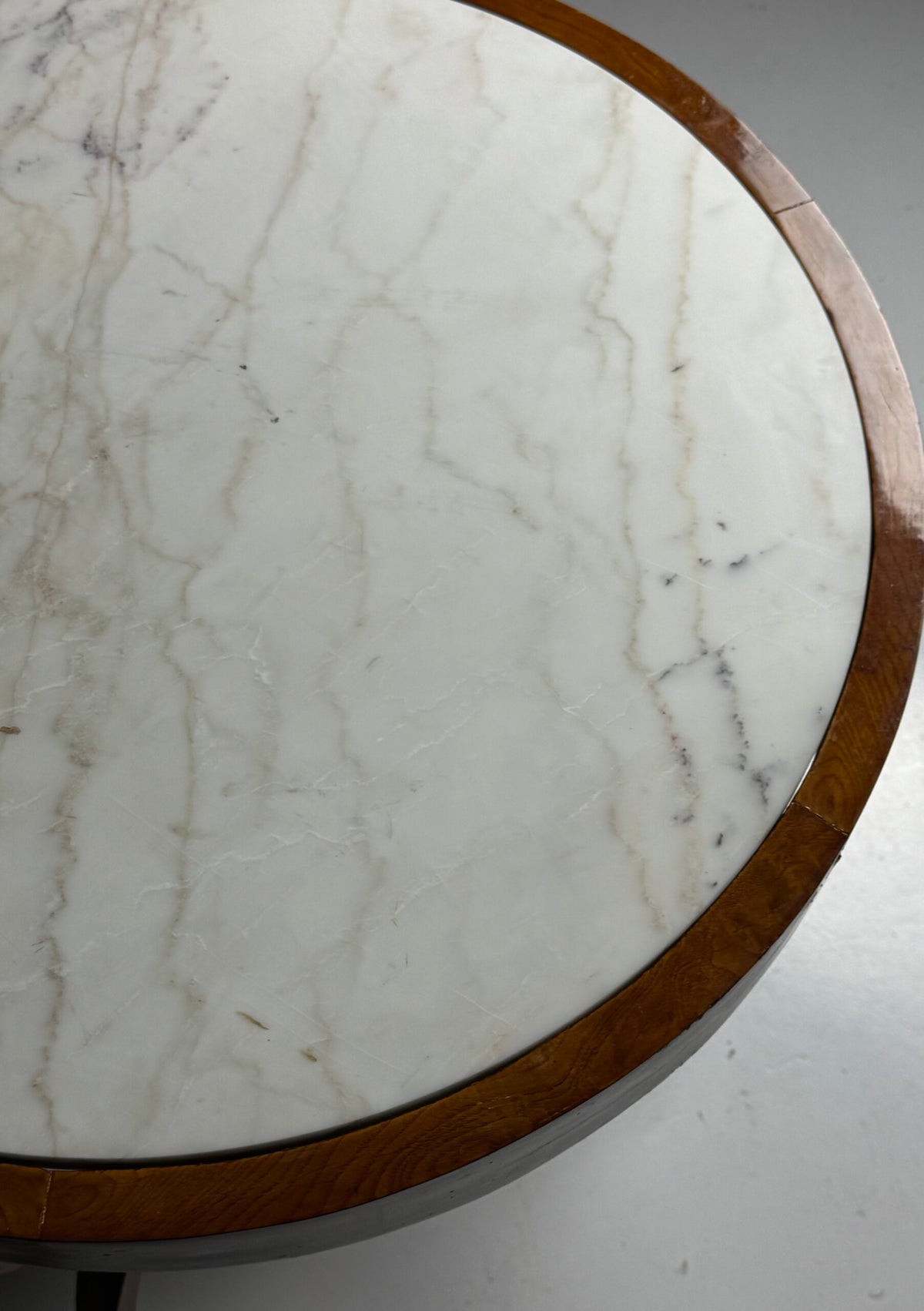Pair of Empire Style Gueridon Tables with Carrara Marble Tops, photo 19
