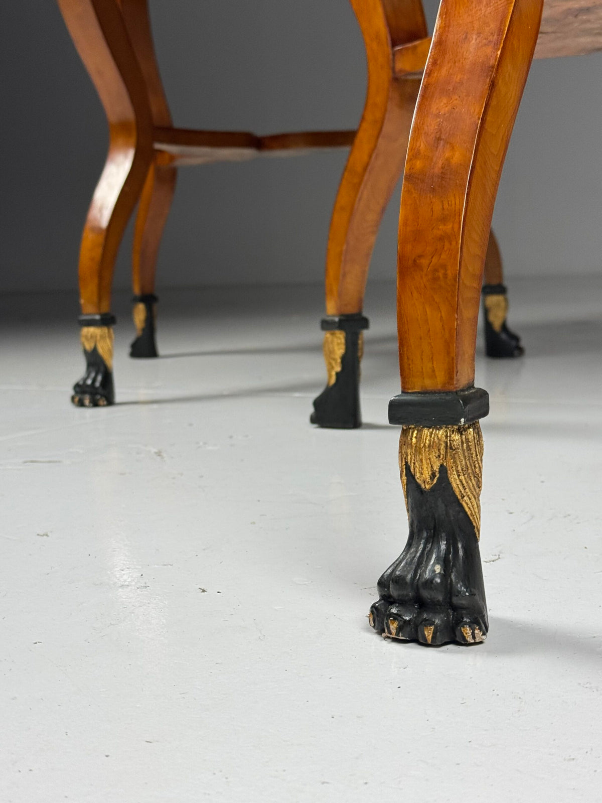 Pair of Empire Style Gueridon Tables with Carrara Marble Tops, photo 2
