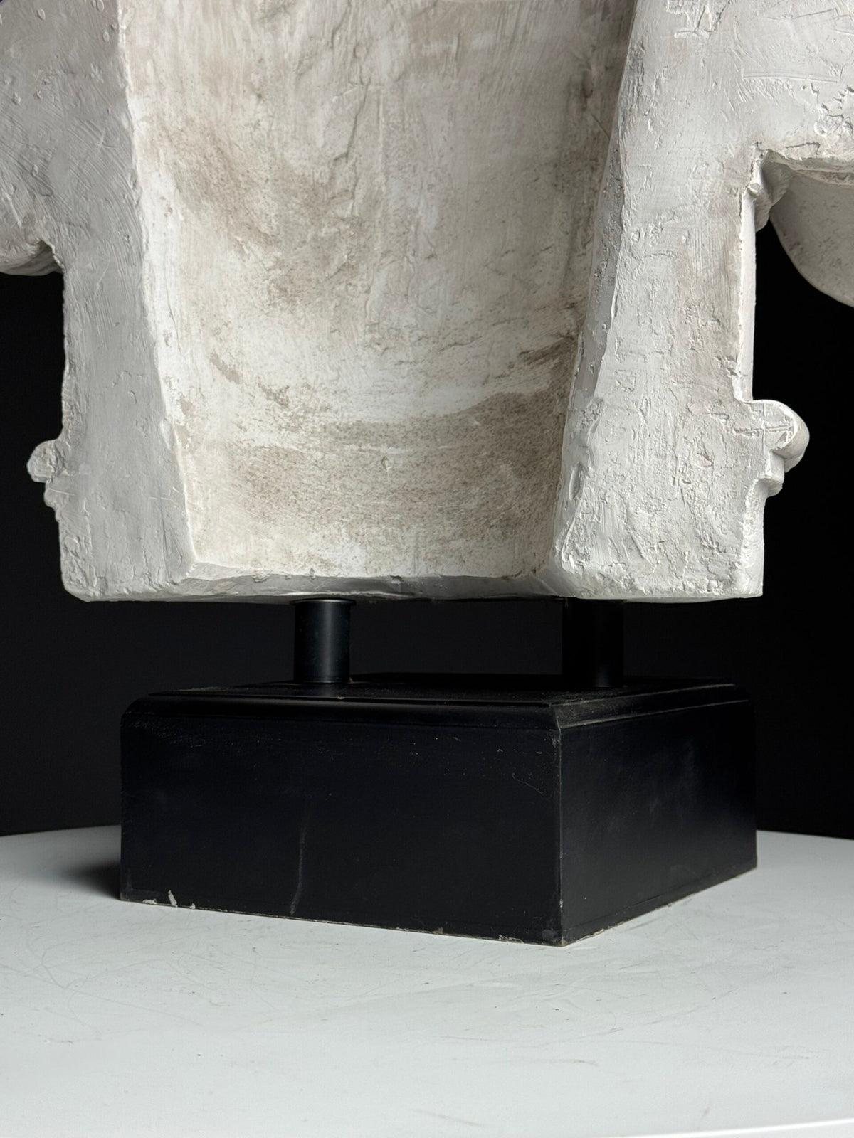 Ionic Plaster Capital on Black Plinth, England, photo 2