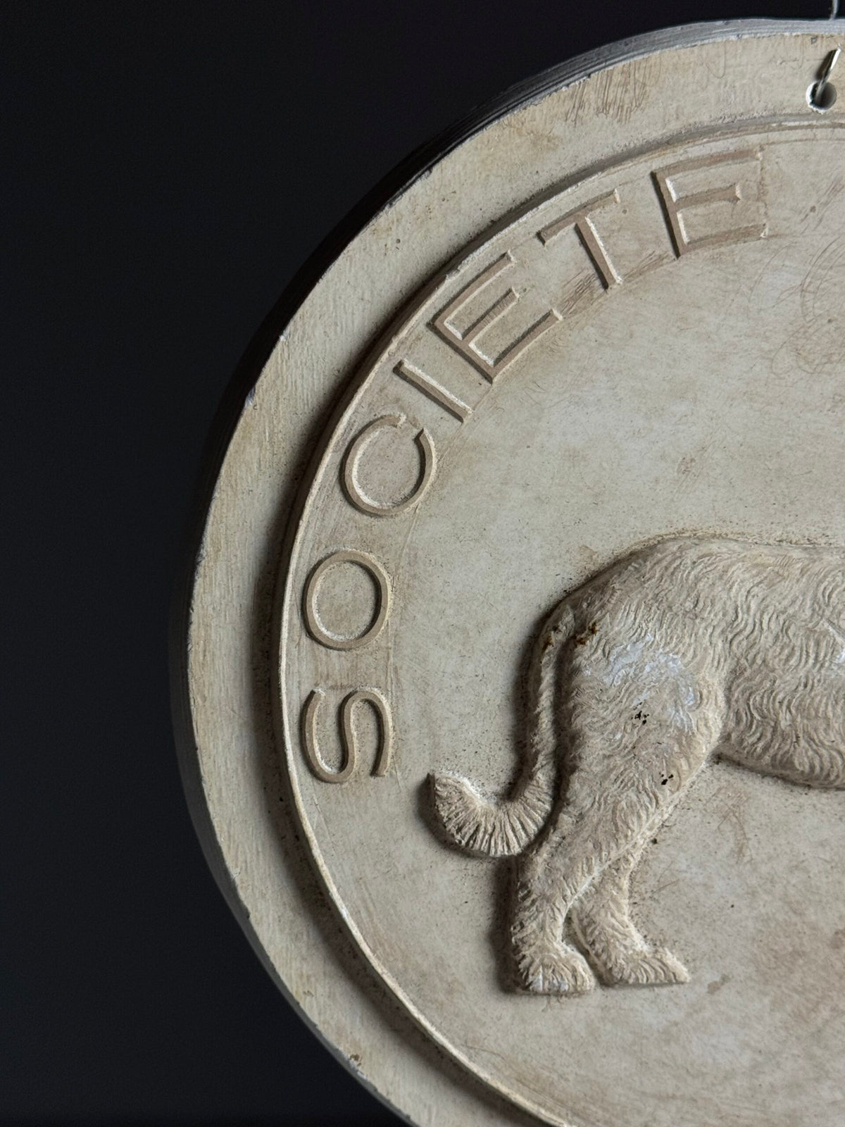 French Plaster Plaque "Societe Canine", photo 7