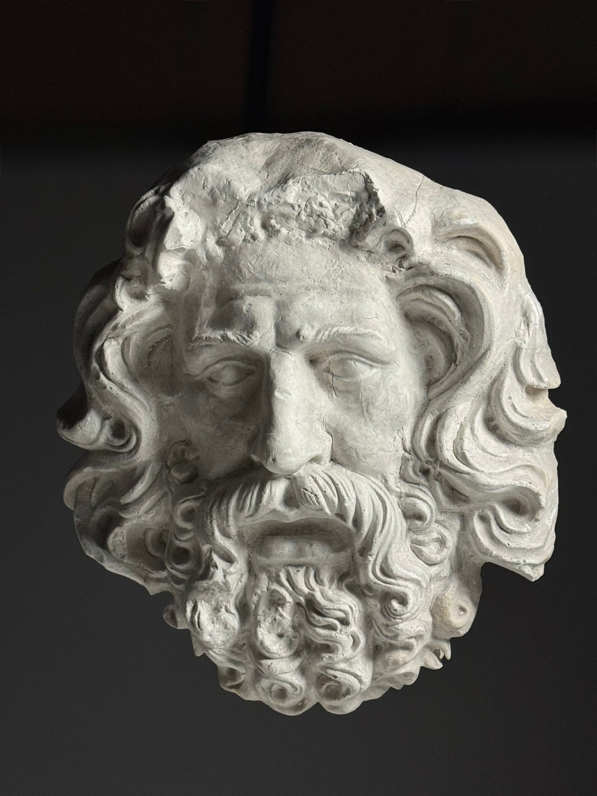 Gigantic Oversized Plaster Head of Zeus, photo 16