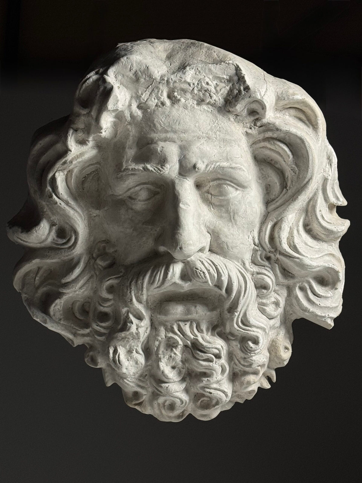 Gigantic Oversized Plaster Head of Zeus, photo 15