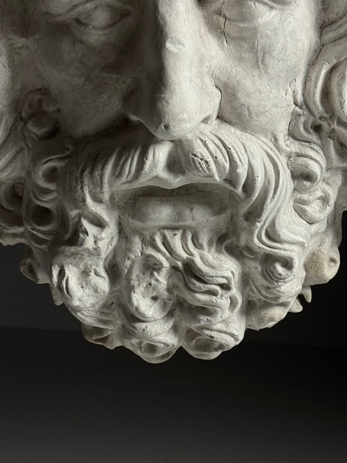 Gigantic Oversized Plaster Head of Zeus, photo 10
