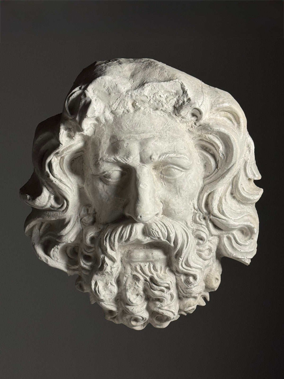 Gigantic Oversized Plaster Head of Zeus, photo 4