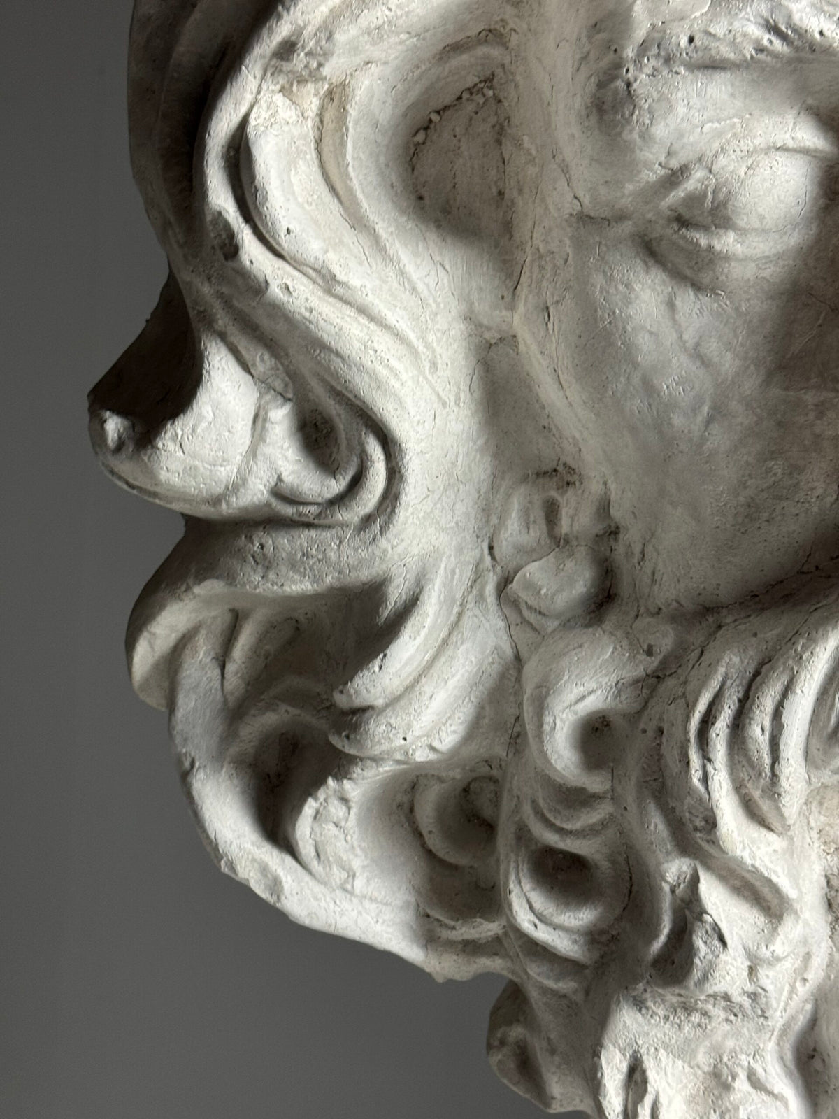 Gigantic Oversized Plaster Head of Zeus, photo 3