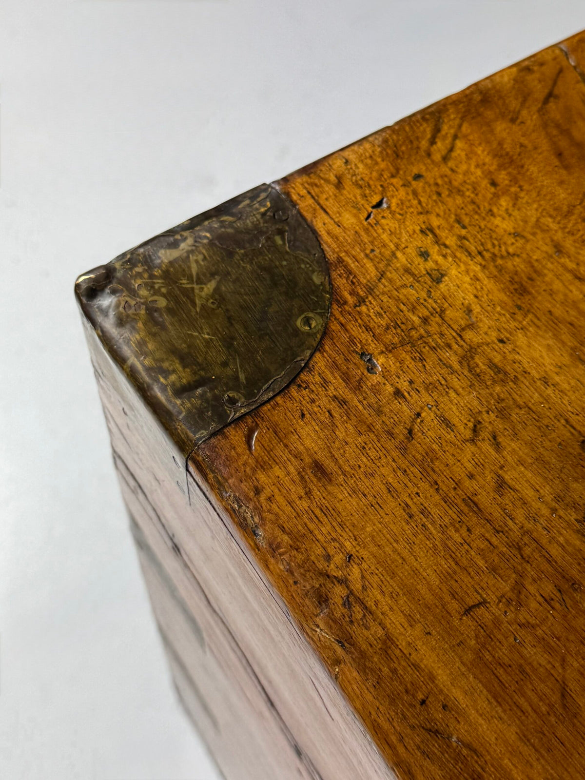 English Camphor Wood Campaign Chest, 19th Century, photo 9