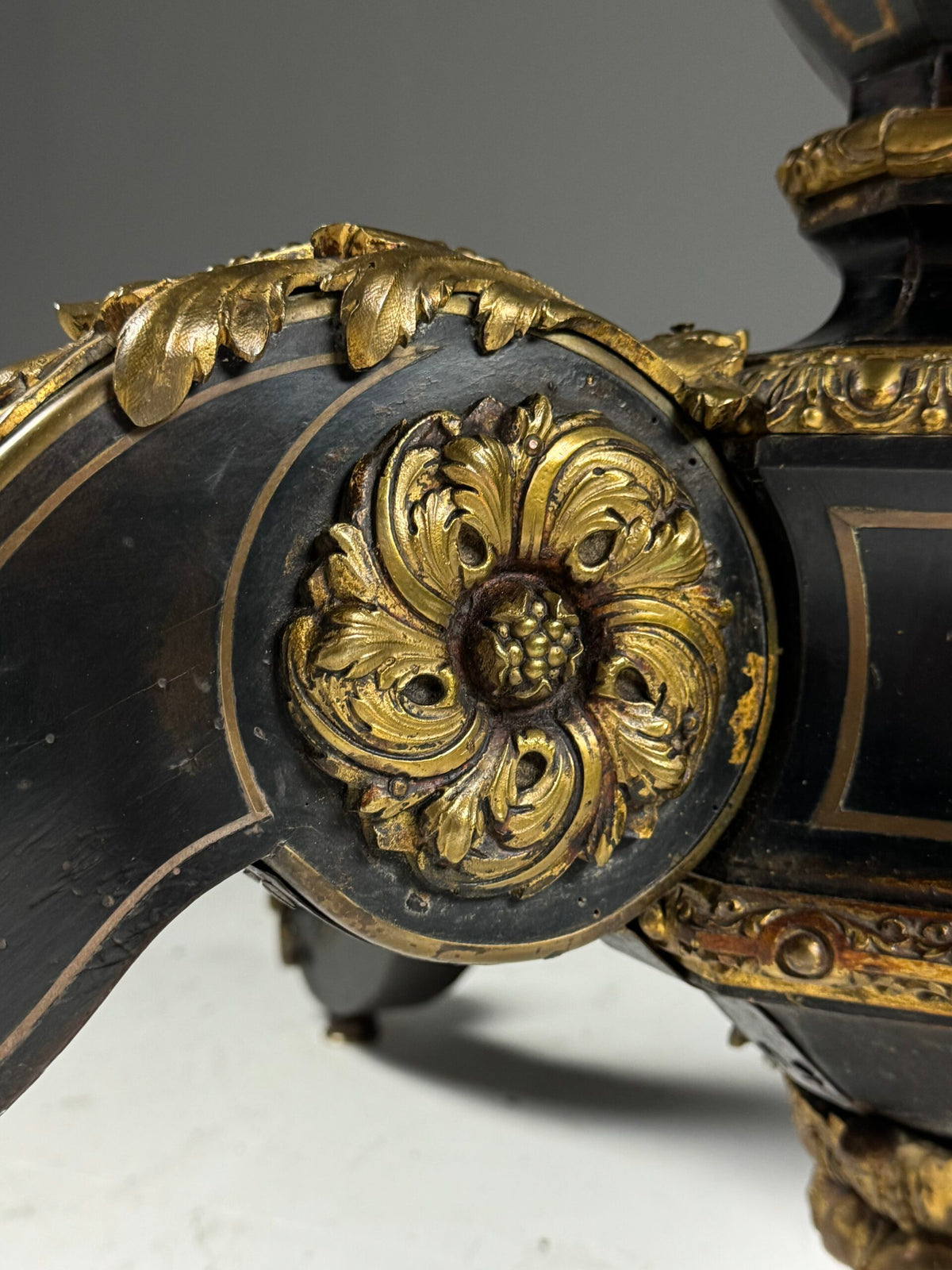 Napoleon III Ebonised Center Table with Gilt Bronze Mounts, photo 10