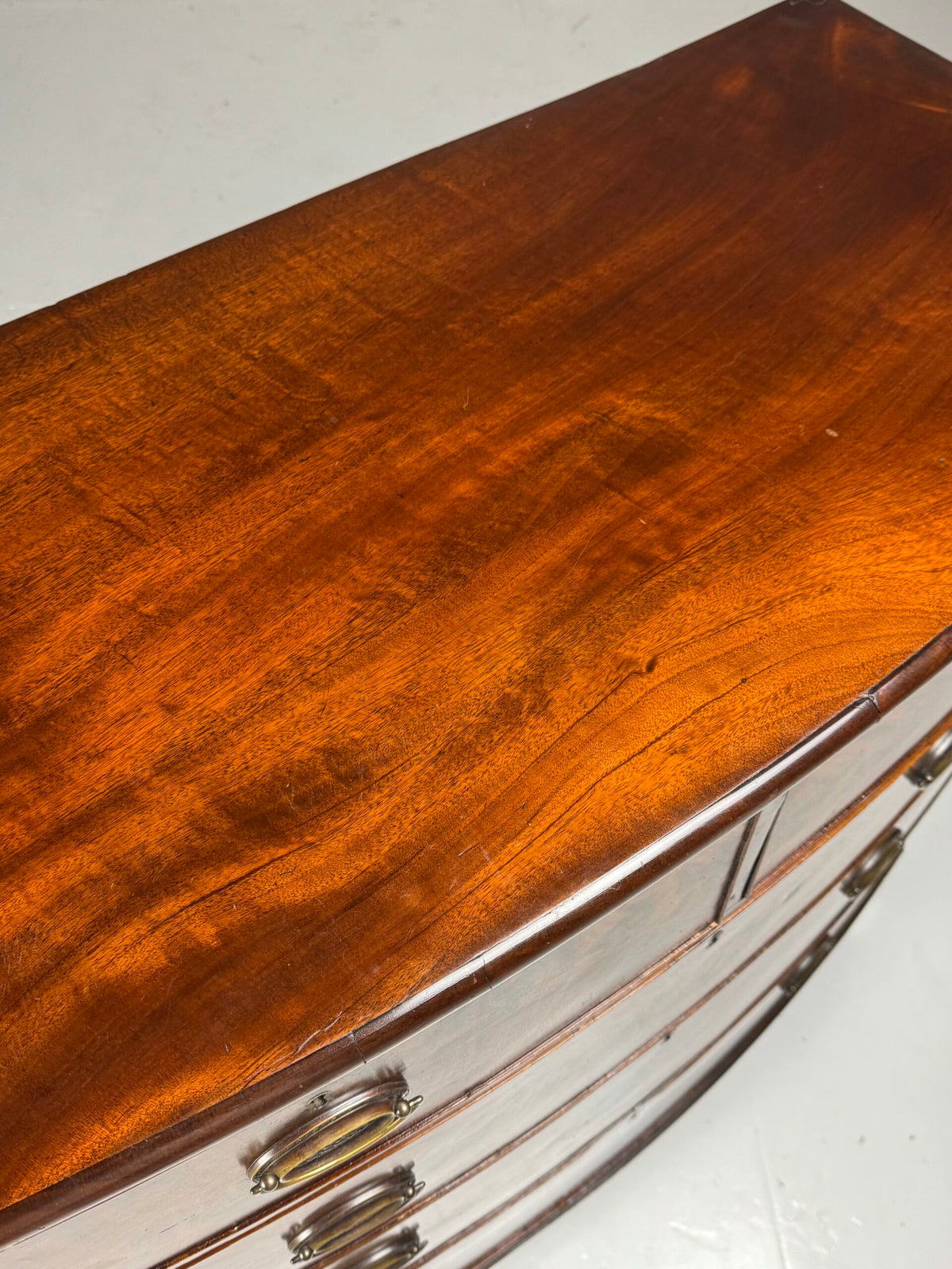 Mahogany Bowfront Chest of Drawers, England, Late 19th Century, photo 14
