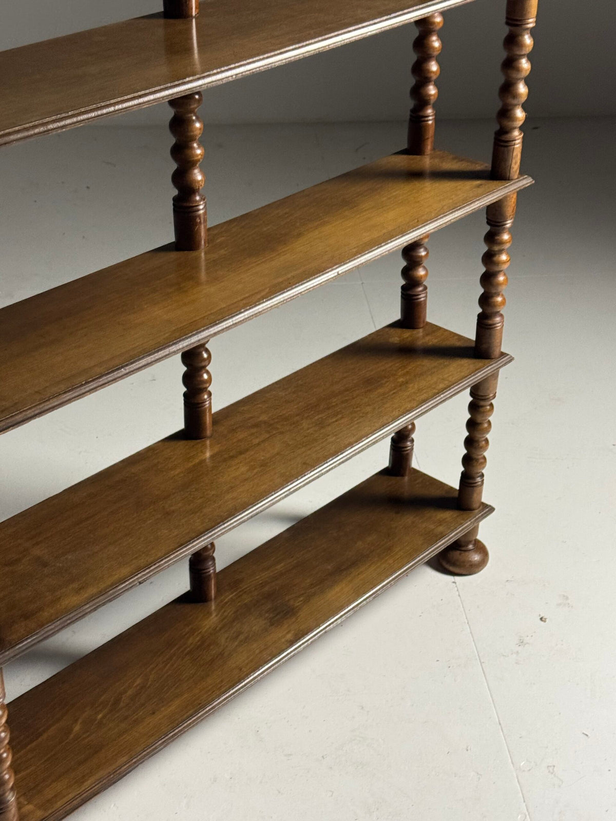 French Bobbin Bookcase with Seven Shelves, Early 20th Century, photo 3