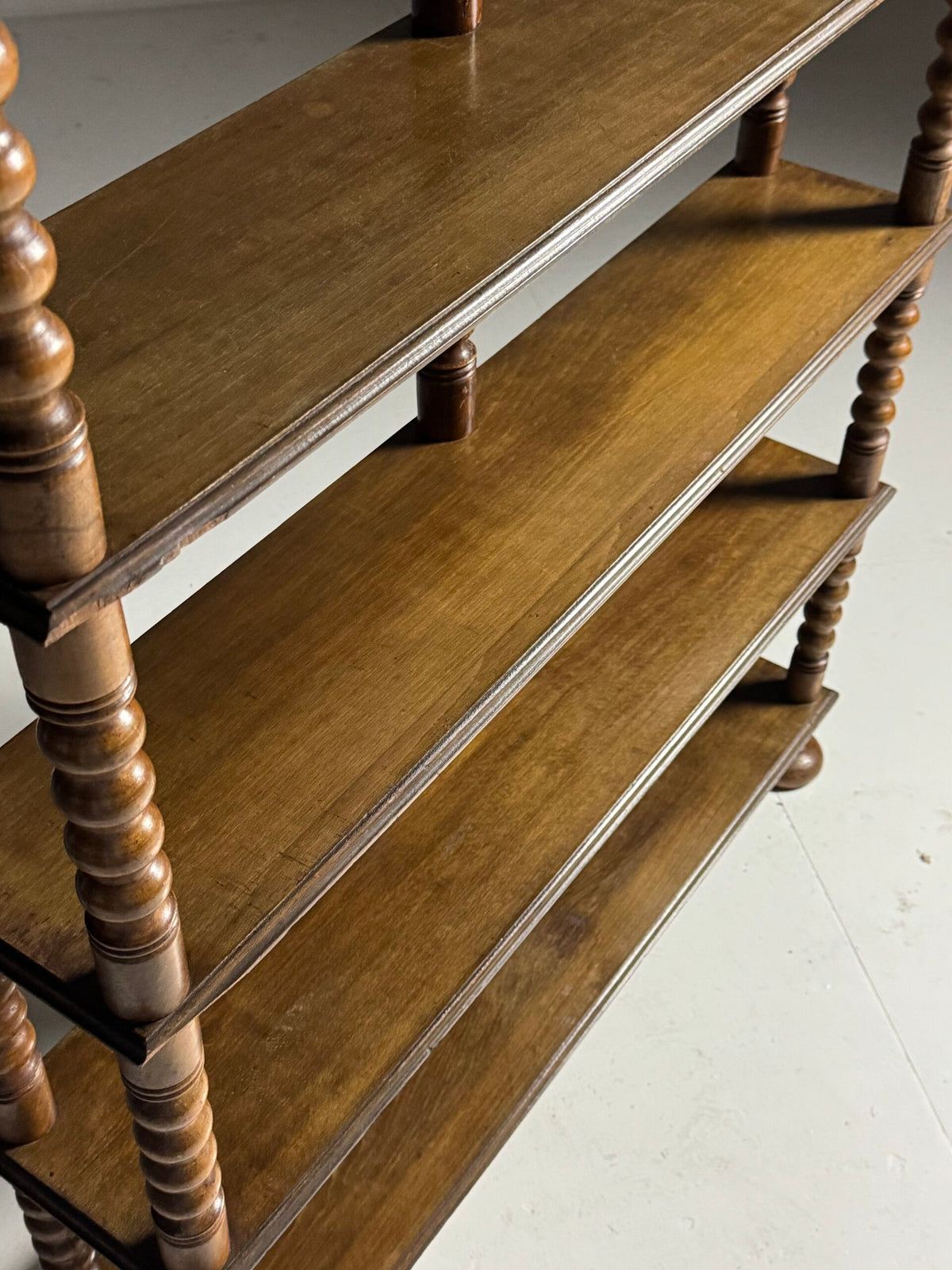 French Bobbin Bookcase with Seven Shelves, Early 20th Century, photo 5