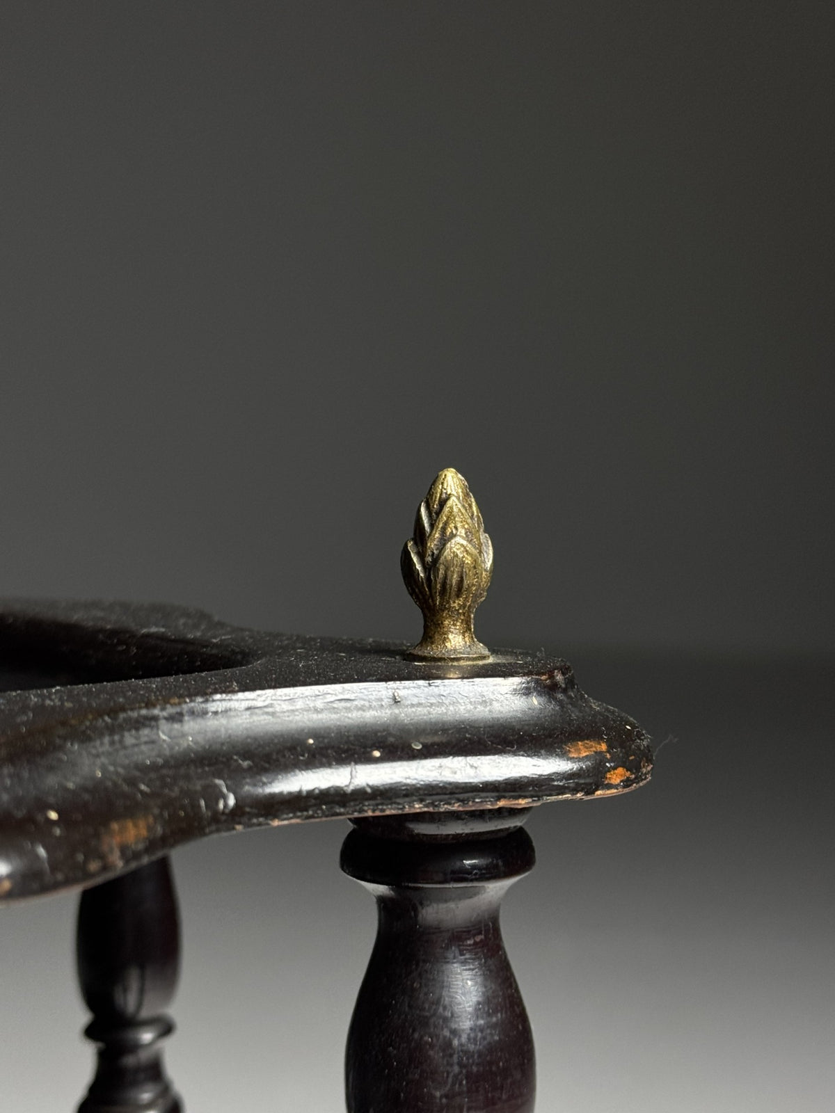 French Magazine Rack on Brass Castors, 19th Century, photo 4