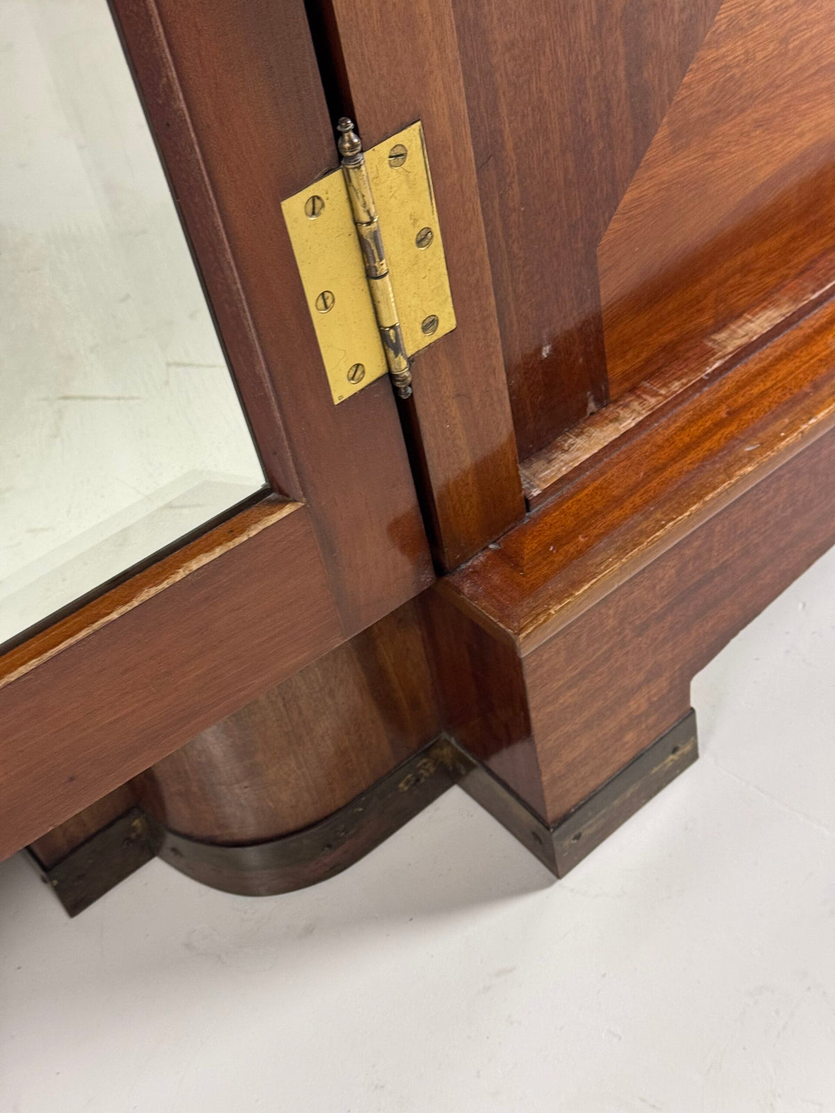 Art Deco Mahogany Gentleman's Wardrobe, Belgium, 1920 to 1940, photo 11