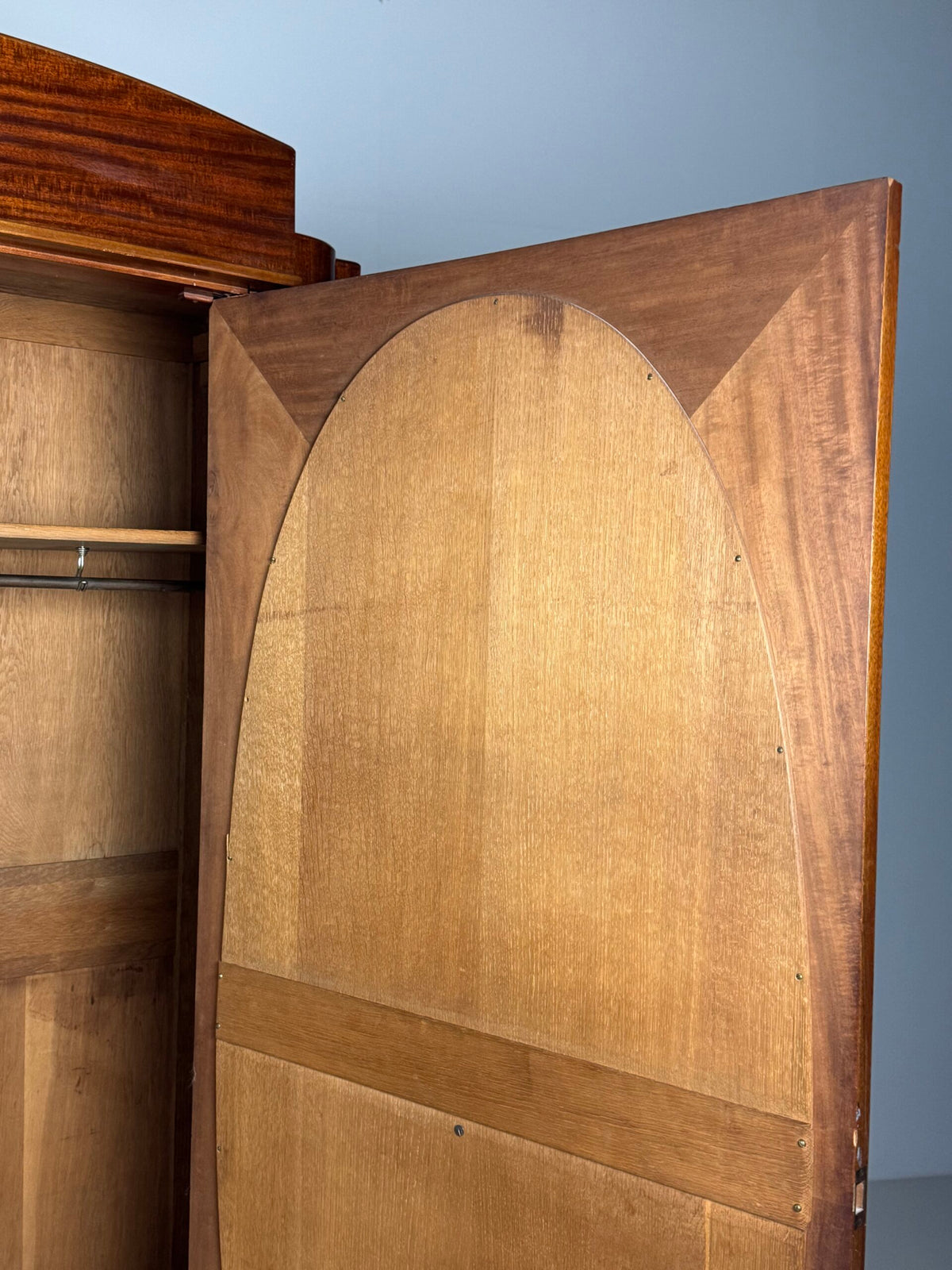 Art Deco Mahogany Gentleman's Wardrobe, Belgium, 1920 to 1940, photo 17