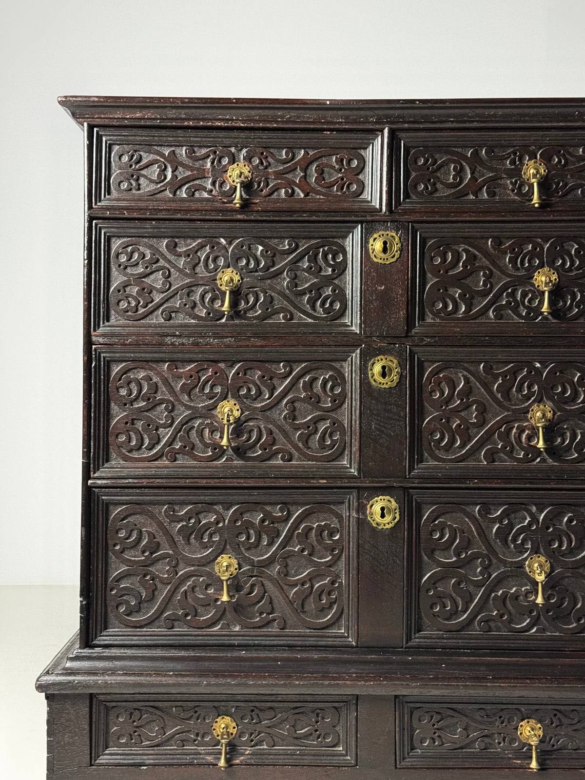 English Oak Chest on Stand, 19th Century, photo 18