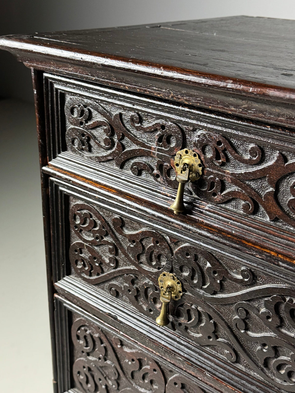 English Oak Chest on Stand, 19th Century, photo 16