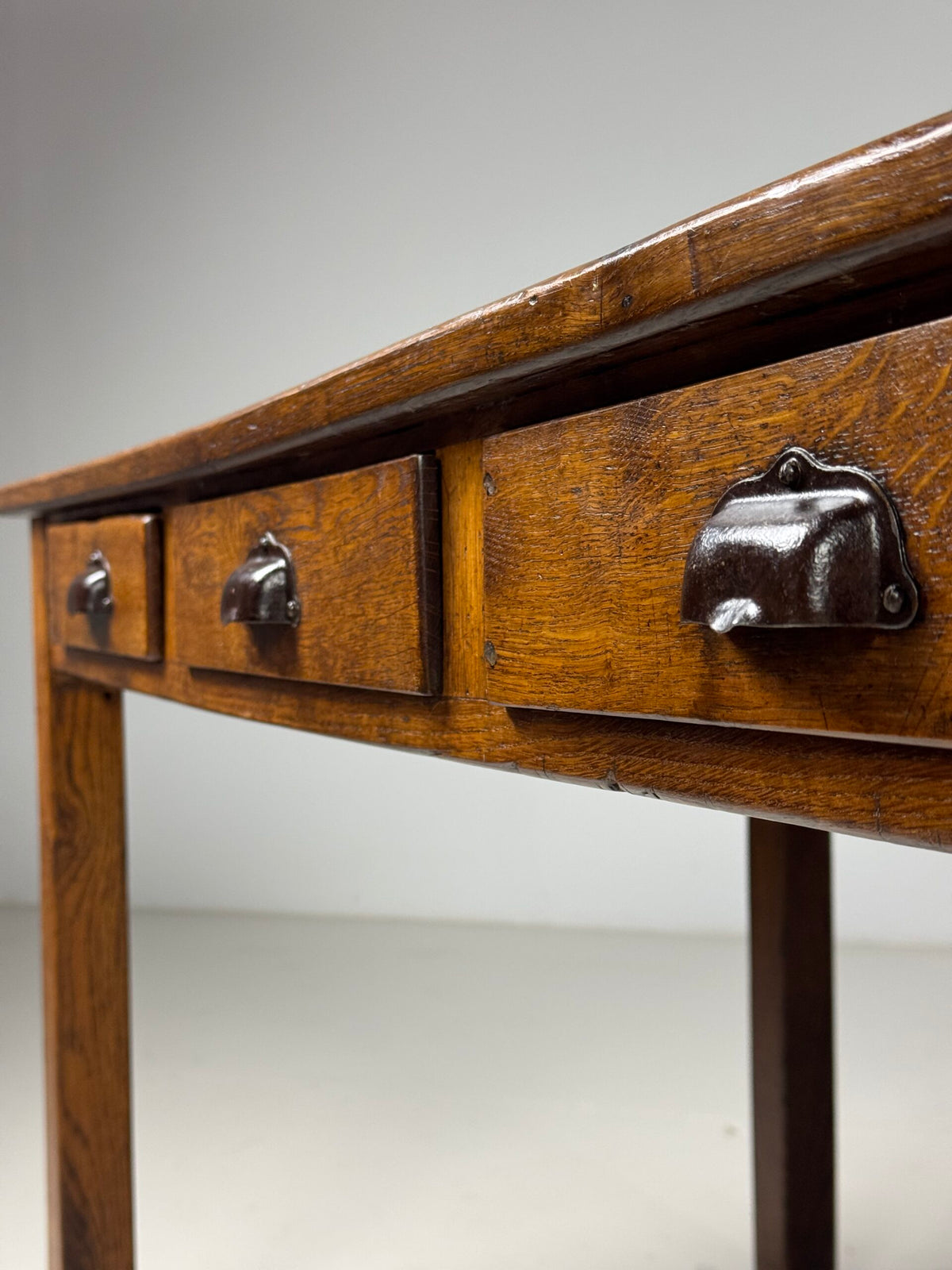 French Oak Farmhouse Dining Table with Ten Drawers, 250 cm, photo 20
