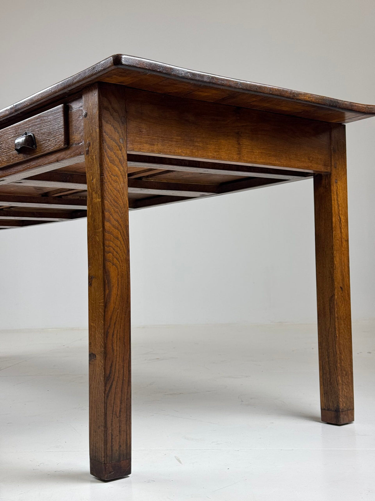 French Oak Farmhouse Dining Table with Ten Drawers, 250 cm, photo 26