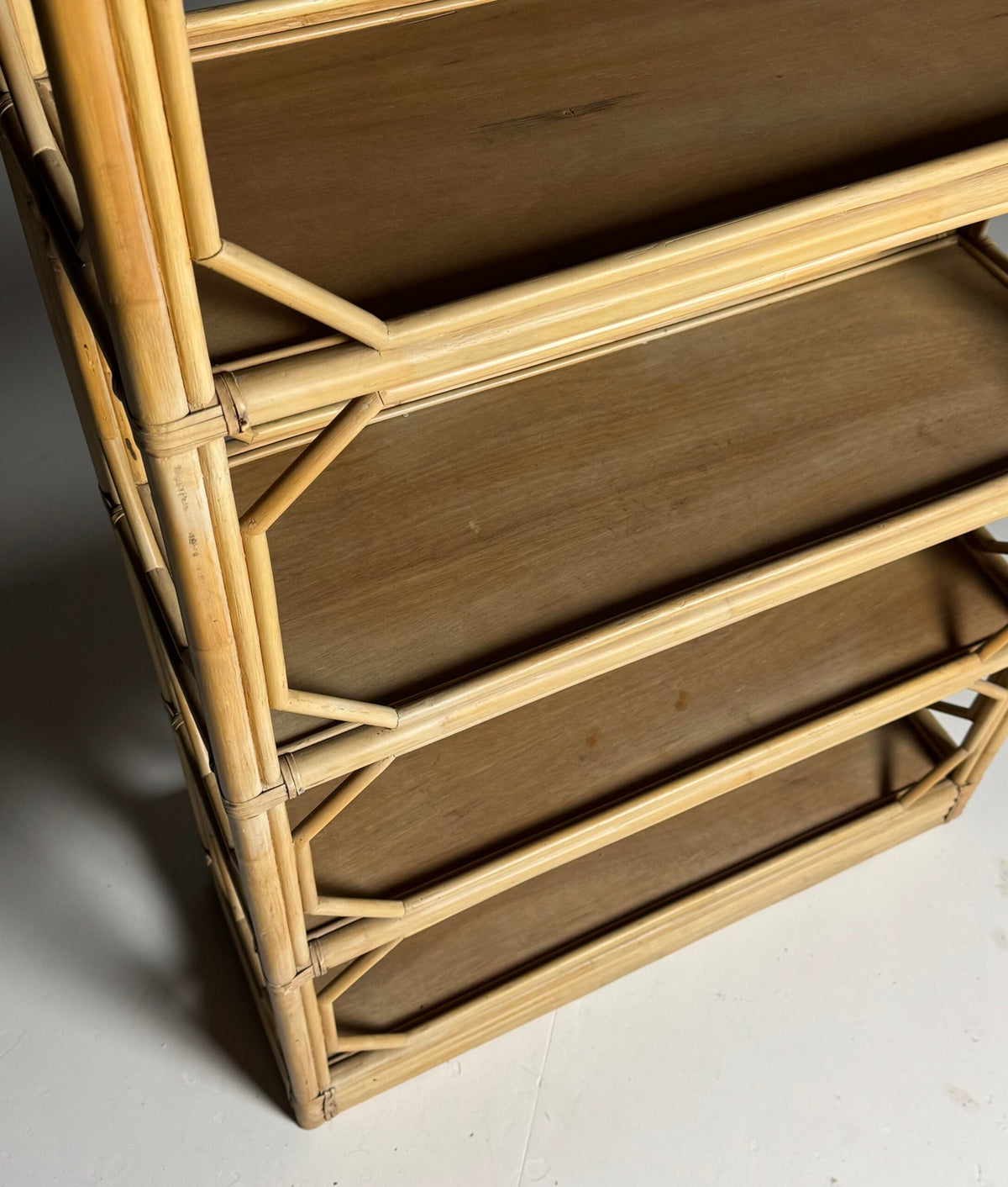 Vintage French Bamboo Bookcase, c. 1980, photo 9