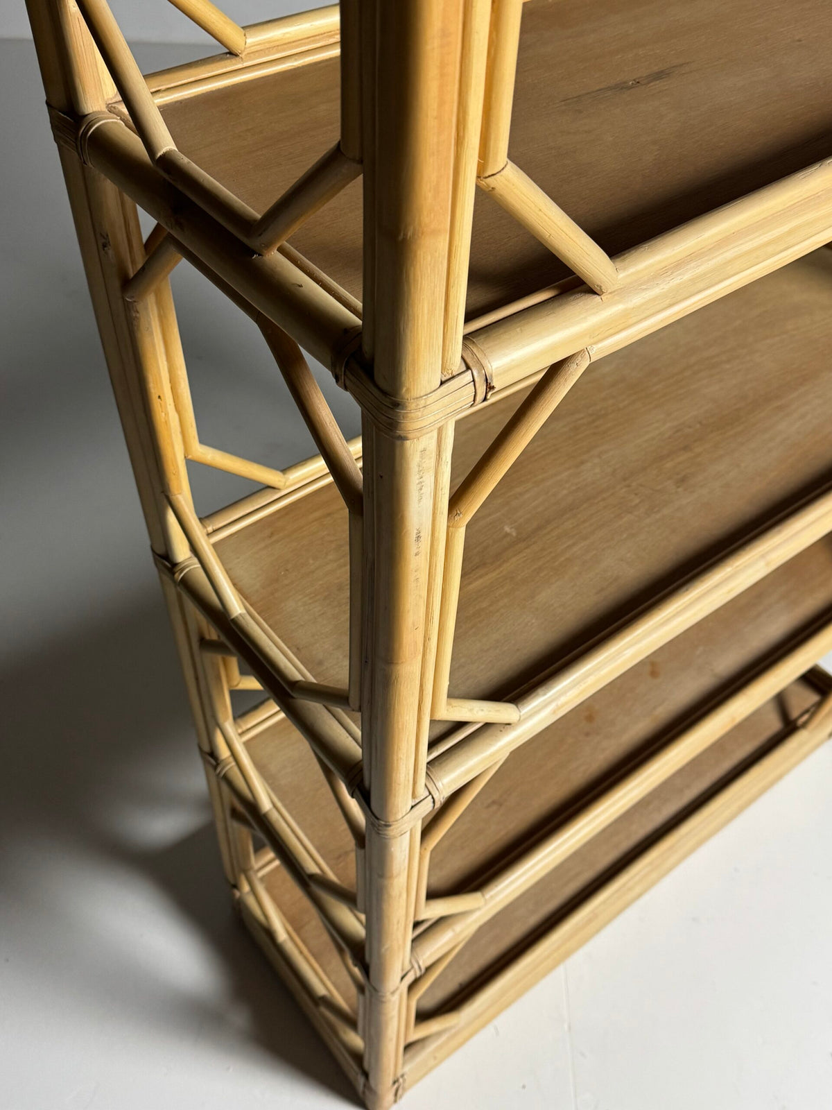 Vintage French Bamboo Bookcase, c. 1980, photo 10