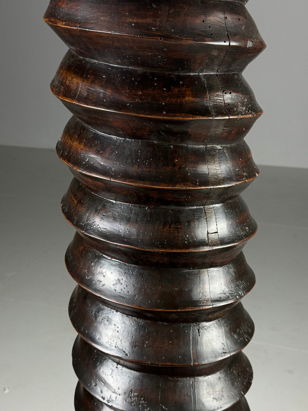 Large French Screw Column Pedestal, Early 20th Century, photo 12